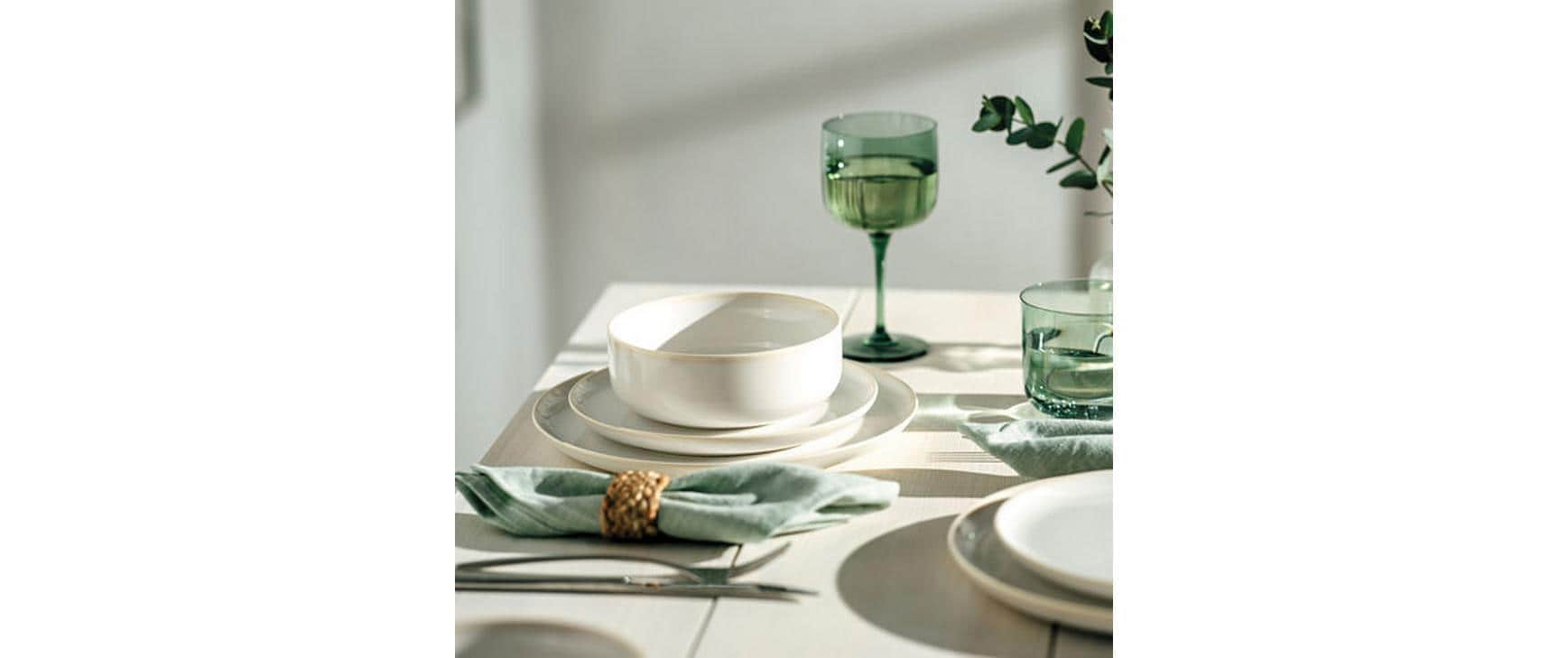 Villeroy & Boch Speiseteller »Crafted Cotton Ø 26 cm, 6 Stück,Weiss«