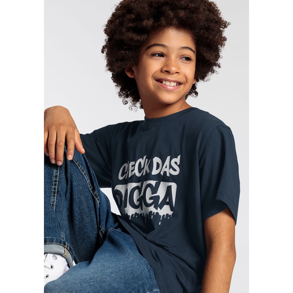 KIDSWORLD T-Shirt »CHECK DAS DIGGA«