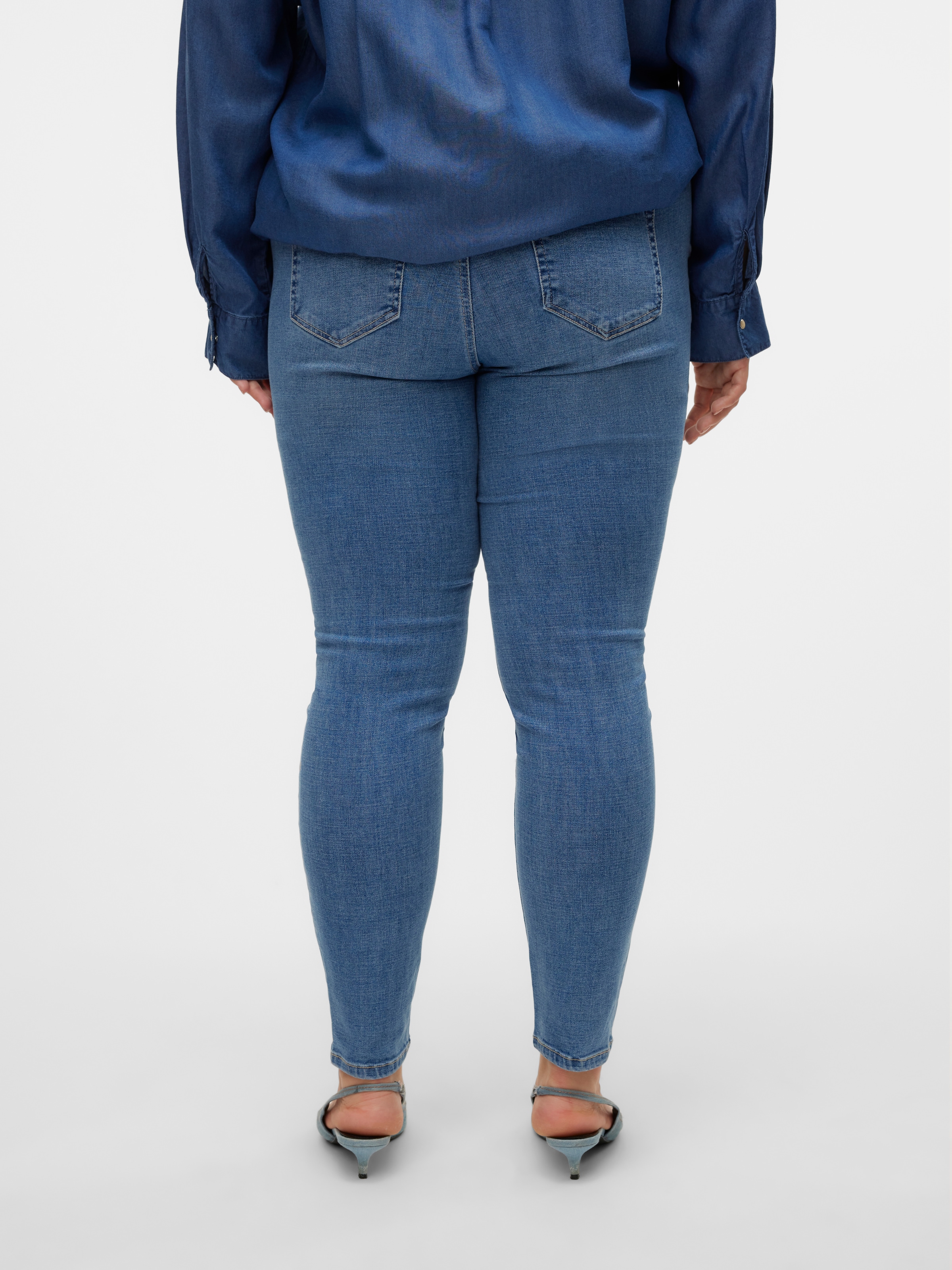 Vero Moda Curve Skinny-fit-Jeans »VMCFLASH MR SKINNY JEANS LI347 GA CUR«