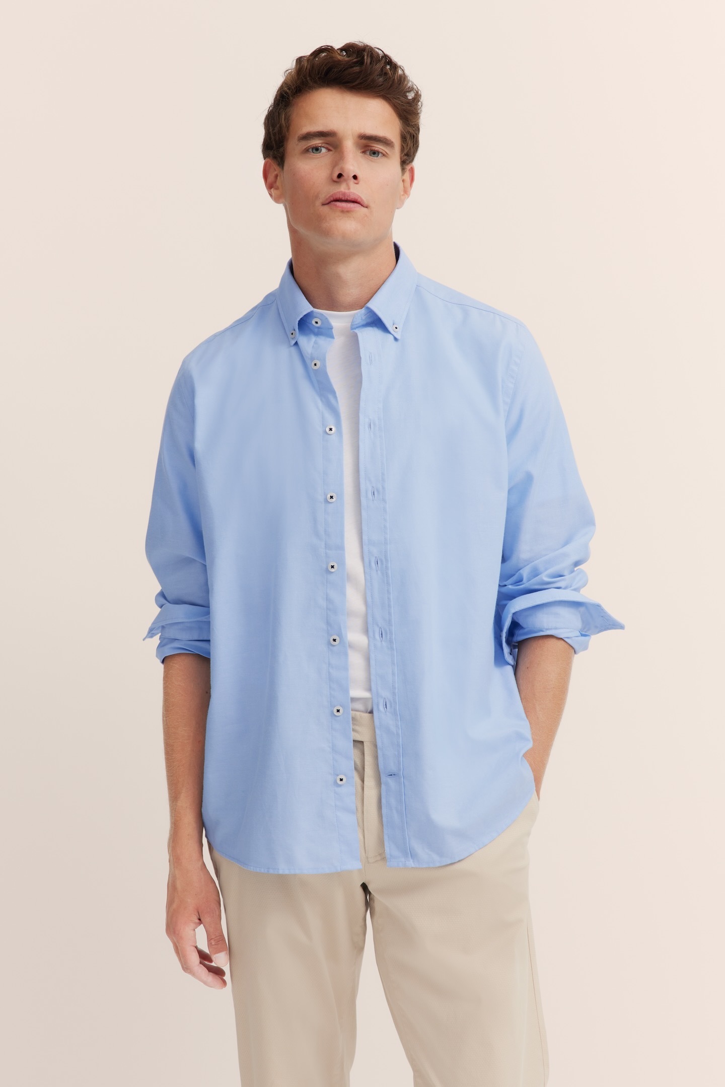 bugatti Langarmhemd »Button-Down« Oxford Modern Fit