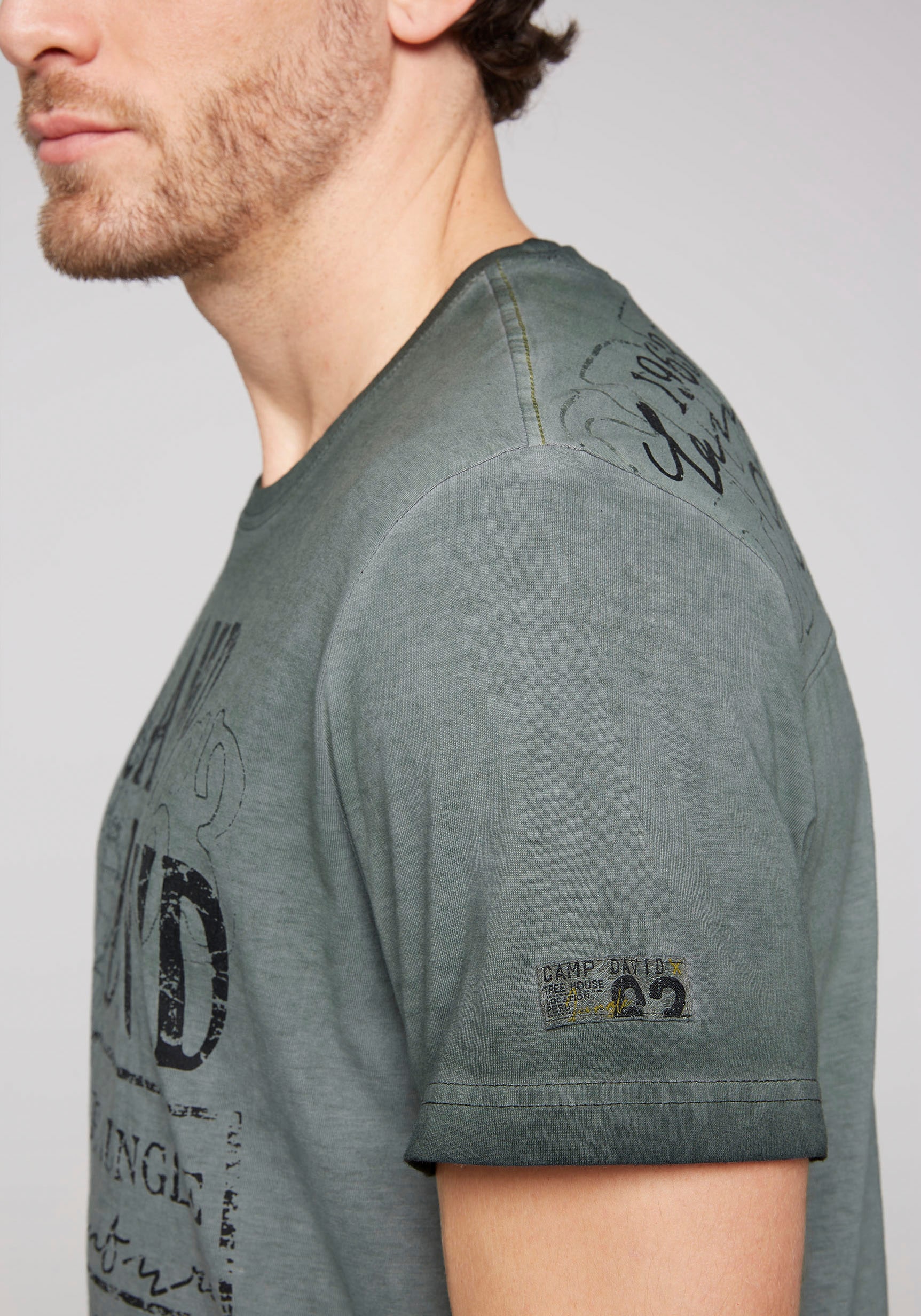 DAVID T-Shirt, CAMP Jelmoli-Versand Seitenschlitzen kaufen mit online |