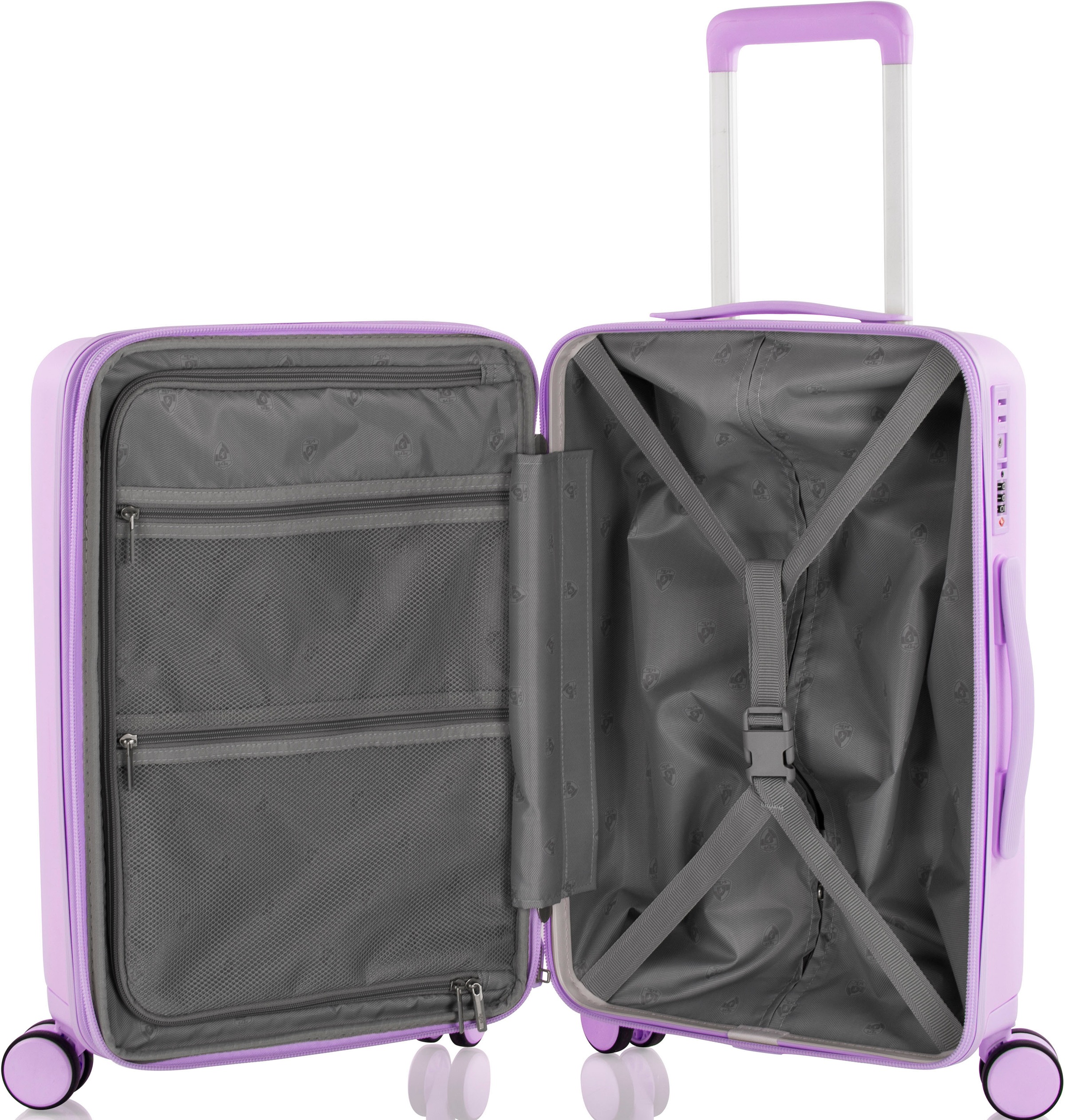Heys Hartschalen-Trolley »Pastel, in verschiedenen Farben und Grössen«, 4 Rollen, Heys x Joachim Llambi Handgepäck-Koffer TSA Schloss Volumenerweiterung