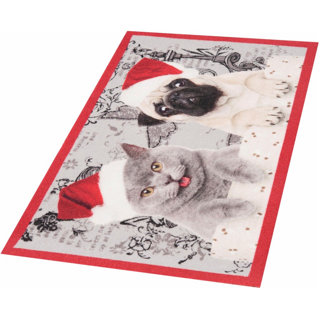 HANSE Home Fussmatte »Christmas Cat Dog«, rechteckig