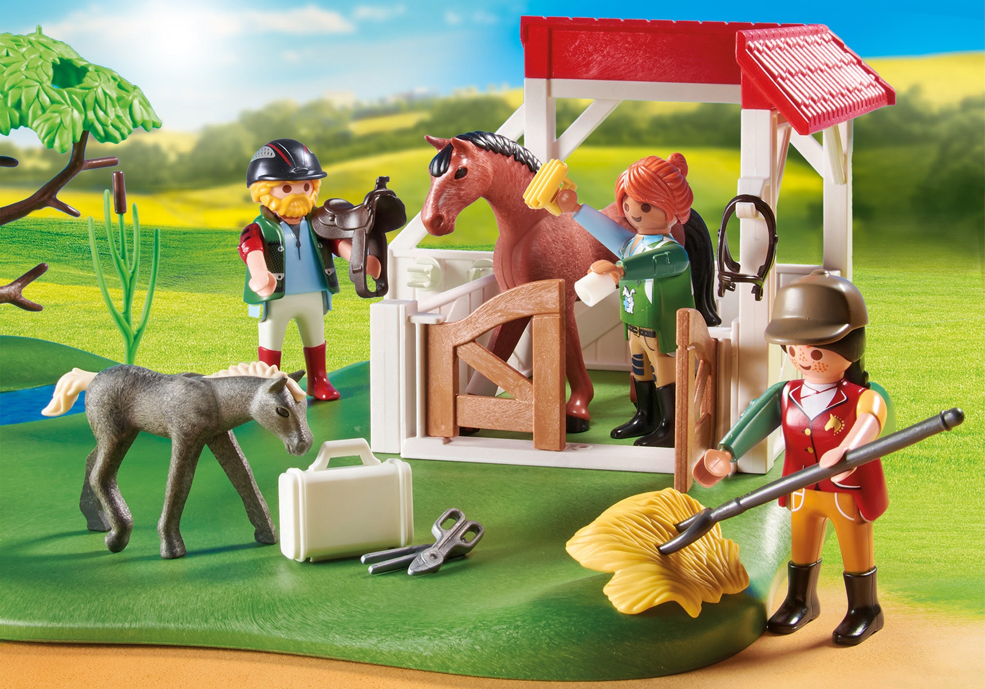 Playmobil® Konstruktions-Spielset »Horse Ranch (70978), My Figures«, (114 St.), Made in Europe