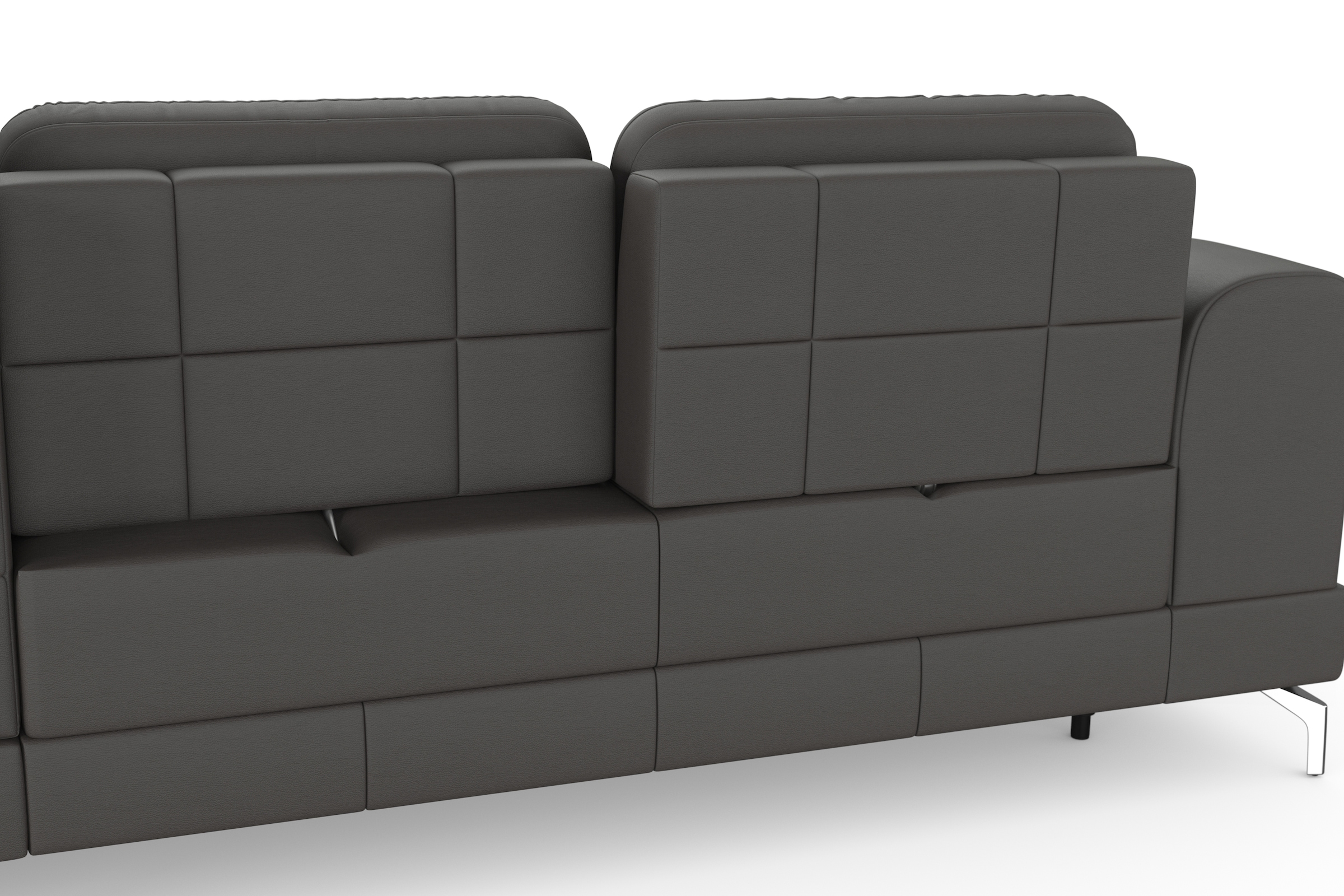 sit&more Ecksofa »Bendigo L-Form«, inklusive Sitztiefenverstellung, Bodenfreiheit 12 cm, in 2 Fussfarben