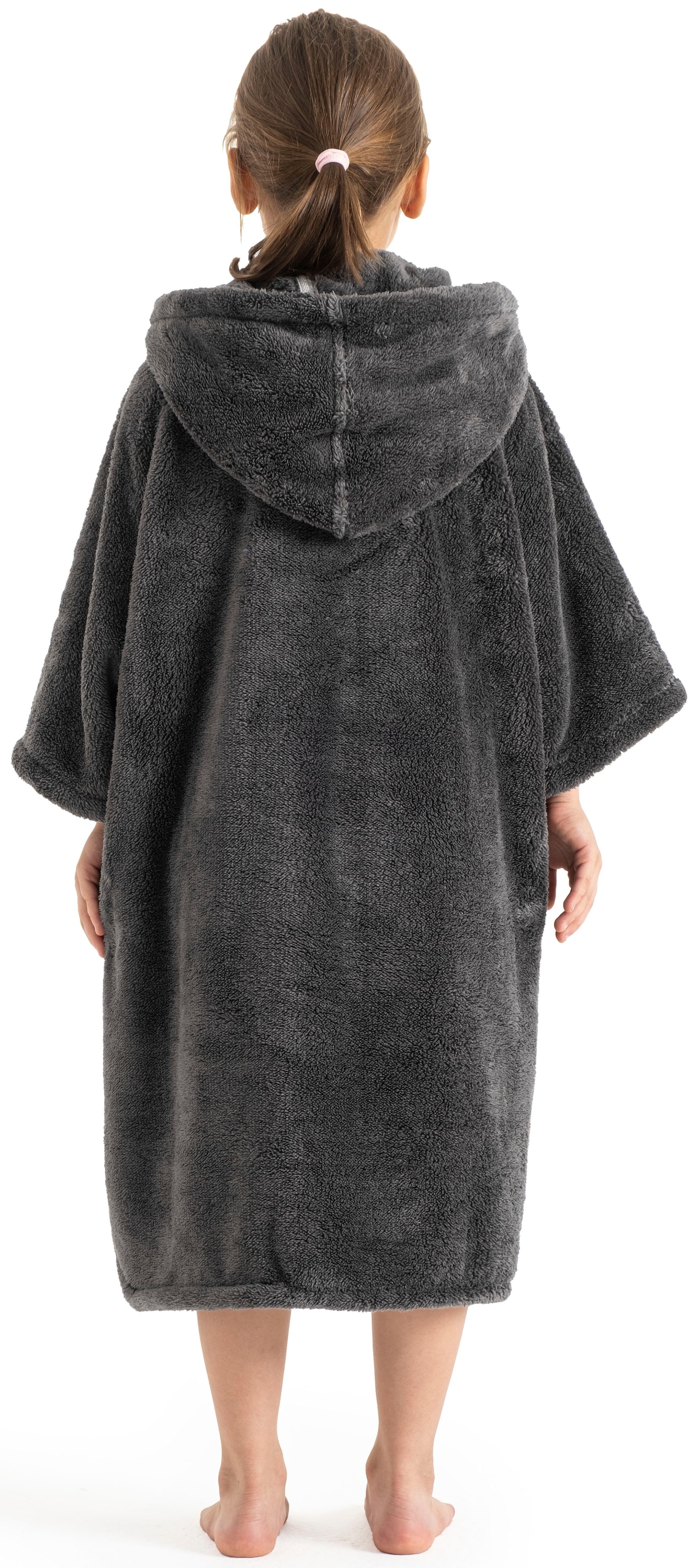 my home Badeponcho »Lillou, für Kinder, ideal für Urlaub oder im Schwimmbad«, (1 St.), weich und kuschelig, Fleece, plüsch, Surfponcho