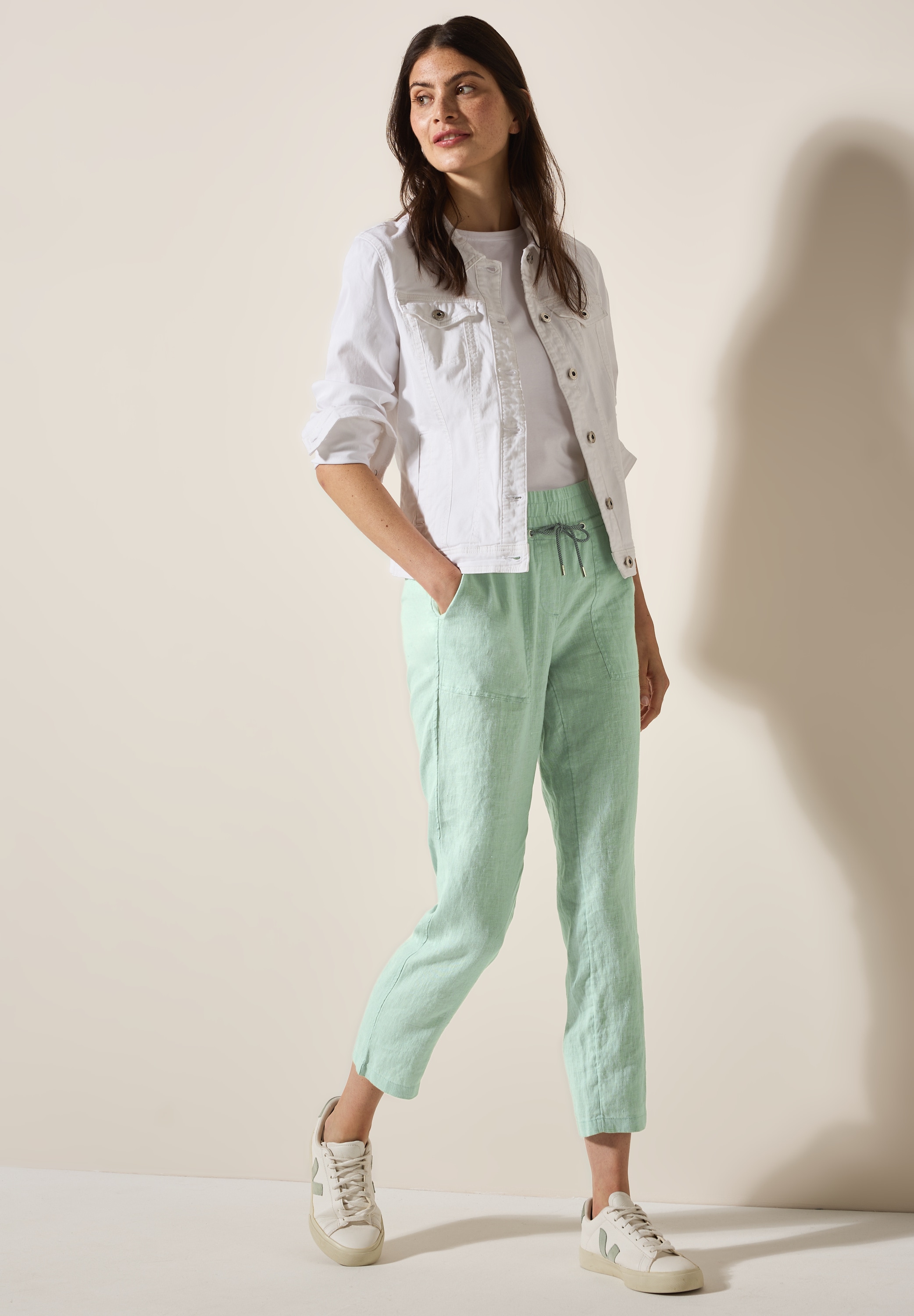 Cecil Leinenhose »Style Tracey«, mit elastischem Bund und Tunnelzug