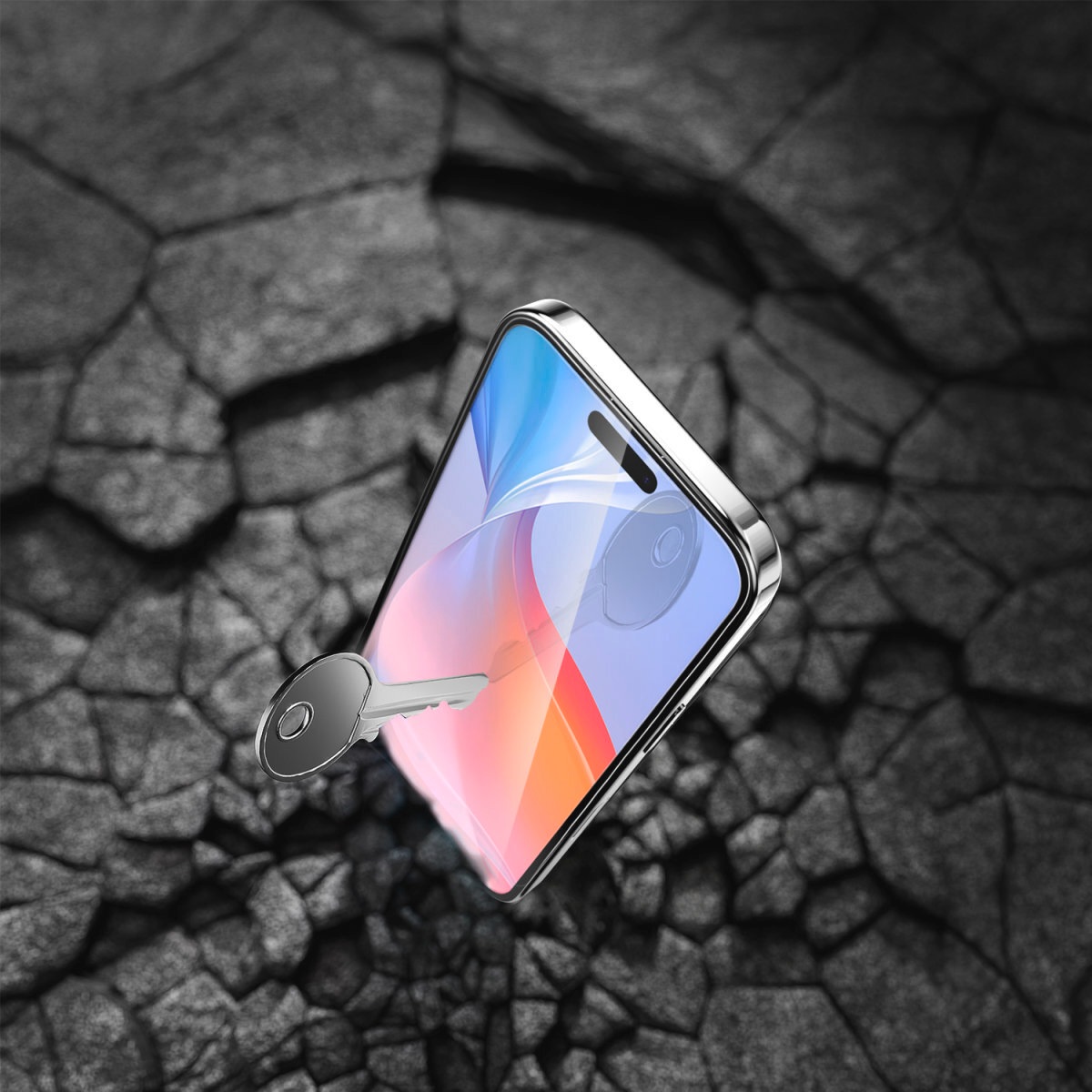 4smarts Displayschutzglas »Second Glass mit Montagerahmen«, für Apple iPhone 16, (1 St.), Displayschutzfolie, Schutzfolie, Bildschirmschutz, kratz- & stossfest