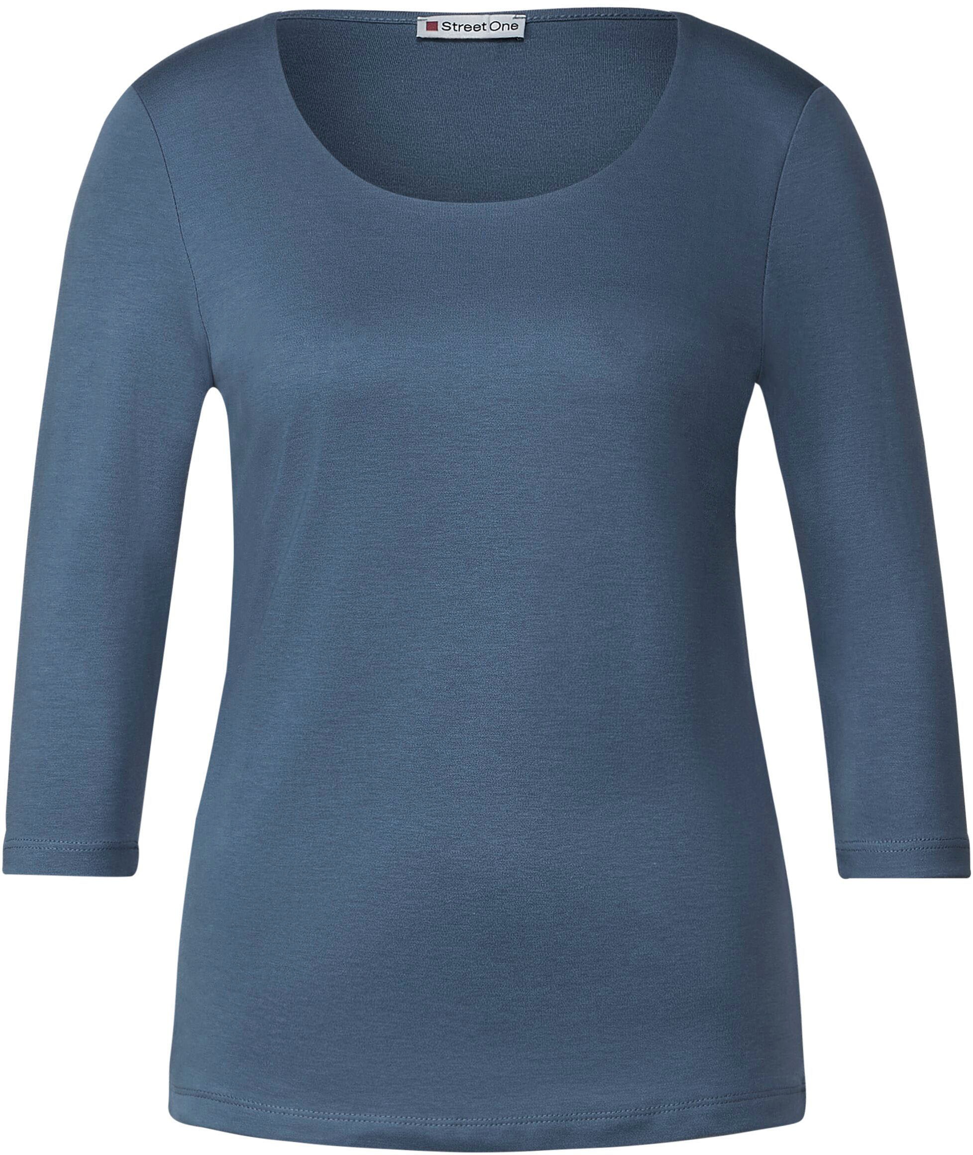 STREET ONE 3/4-Arm-Shirt »Style Pania«, schlichter Unifarbe shoppen online Schweiz in Jelmoli-Versand bei