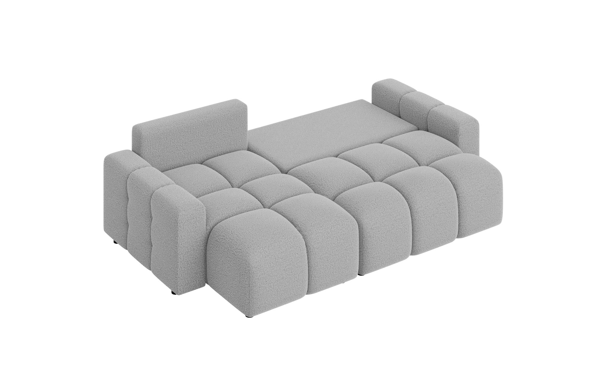 INOSIGN Ecksofa »FELICI, Schlafsofa 233cm, L-Form mit Recamiere beidseitig montierbar«, Designsofa mit Bettfunktion und Bettkasten, Masse B/T/H: 233/142/88 cm
