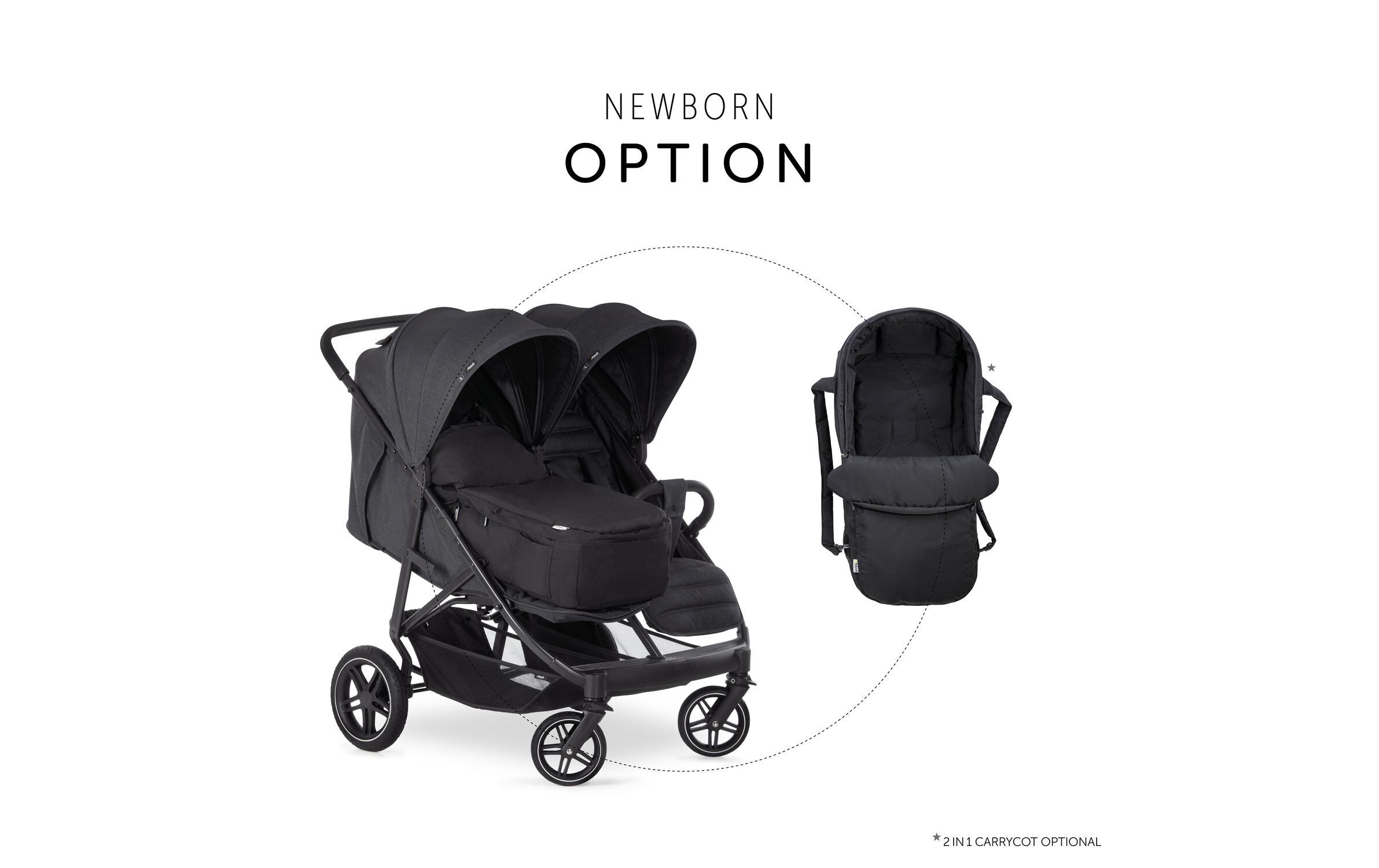 Hauck Geschwisterwagen »Uptown Duo S«, 36 kg