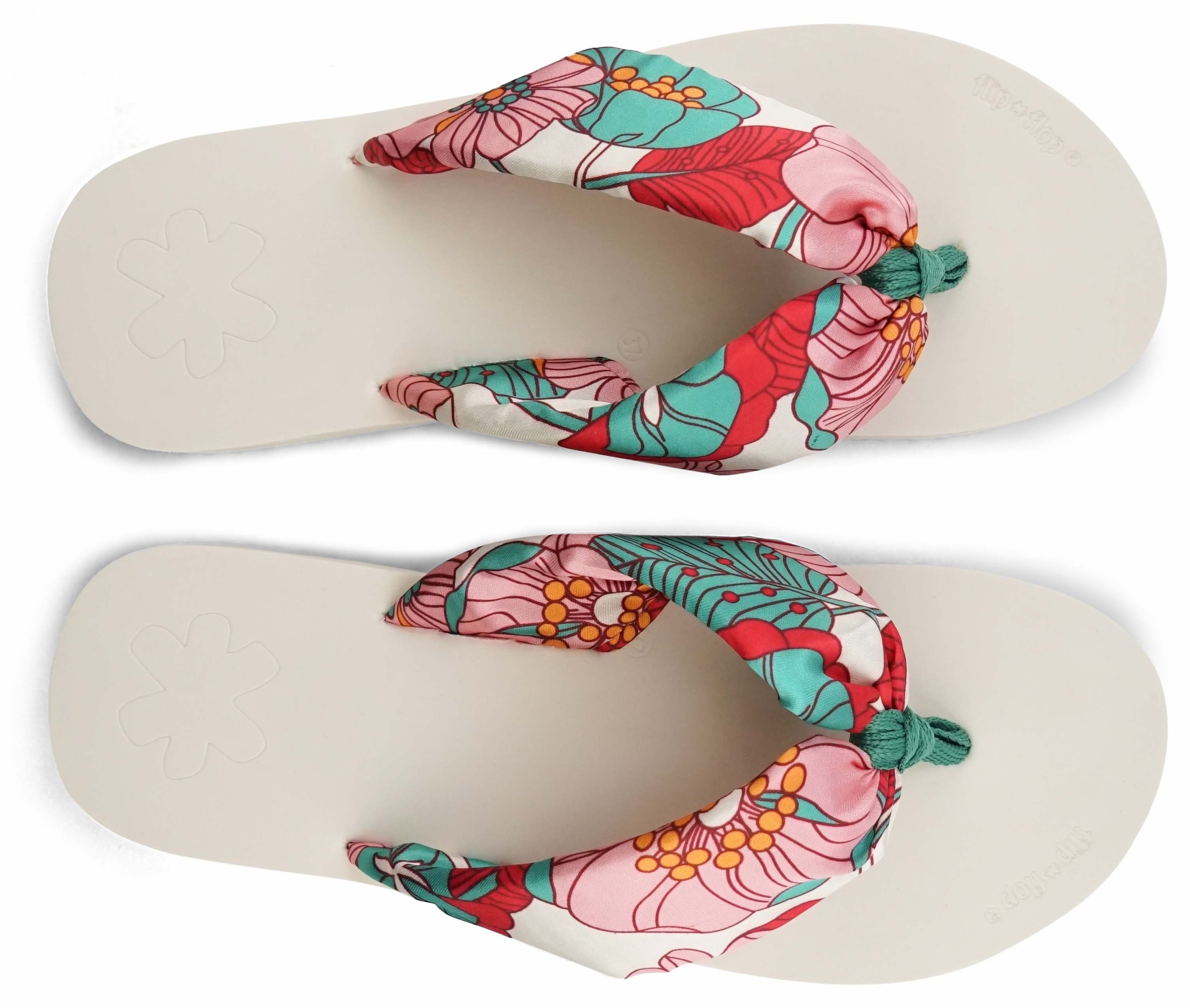 Flip Flop Zehentrenner »flip*tube flower«, Sommerschuh, Schlappen, Poolsildes mit schönem Blumenprint