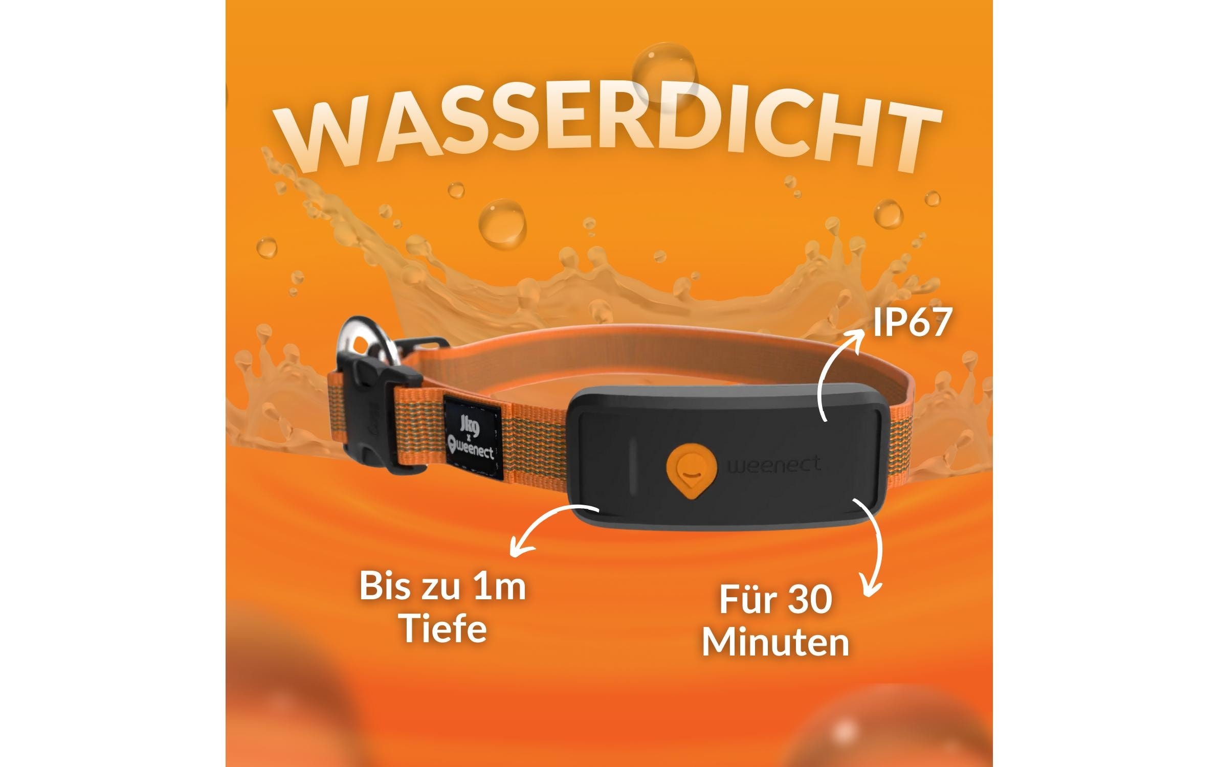 nicht definiert GPS-Tracker »Weenect für Hunde XT mit Halsband orange«, (1 St.)