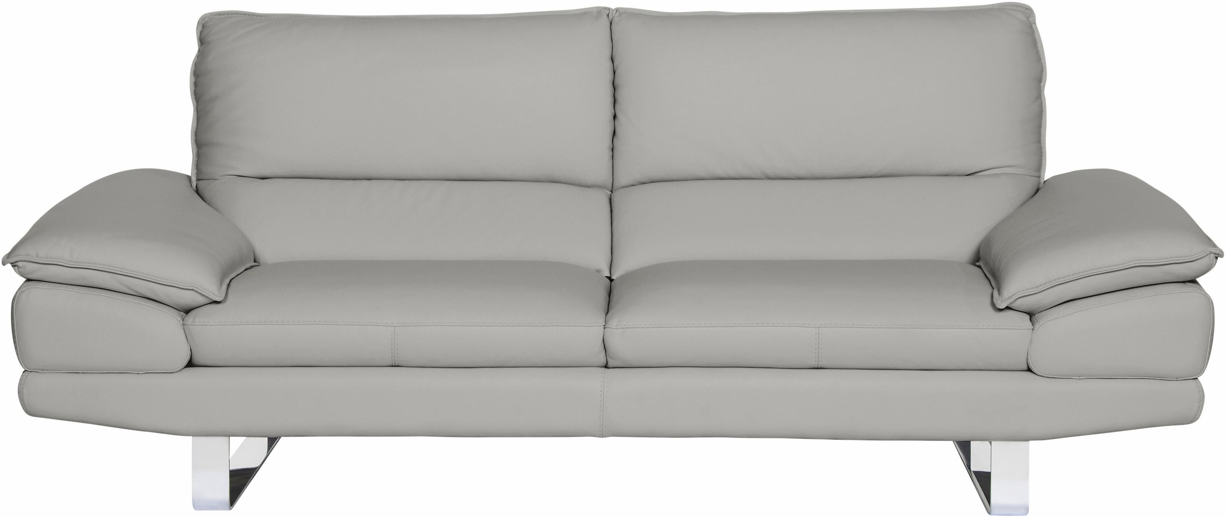 CALIA ITALIA 3-Sitzer »Dave, Sitzkomfort der Extraklasse, tolle Details«, Designsofa auf Kufenfuss, in zwei Lederqualitäten