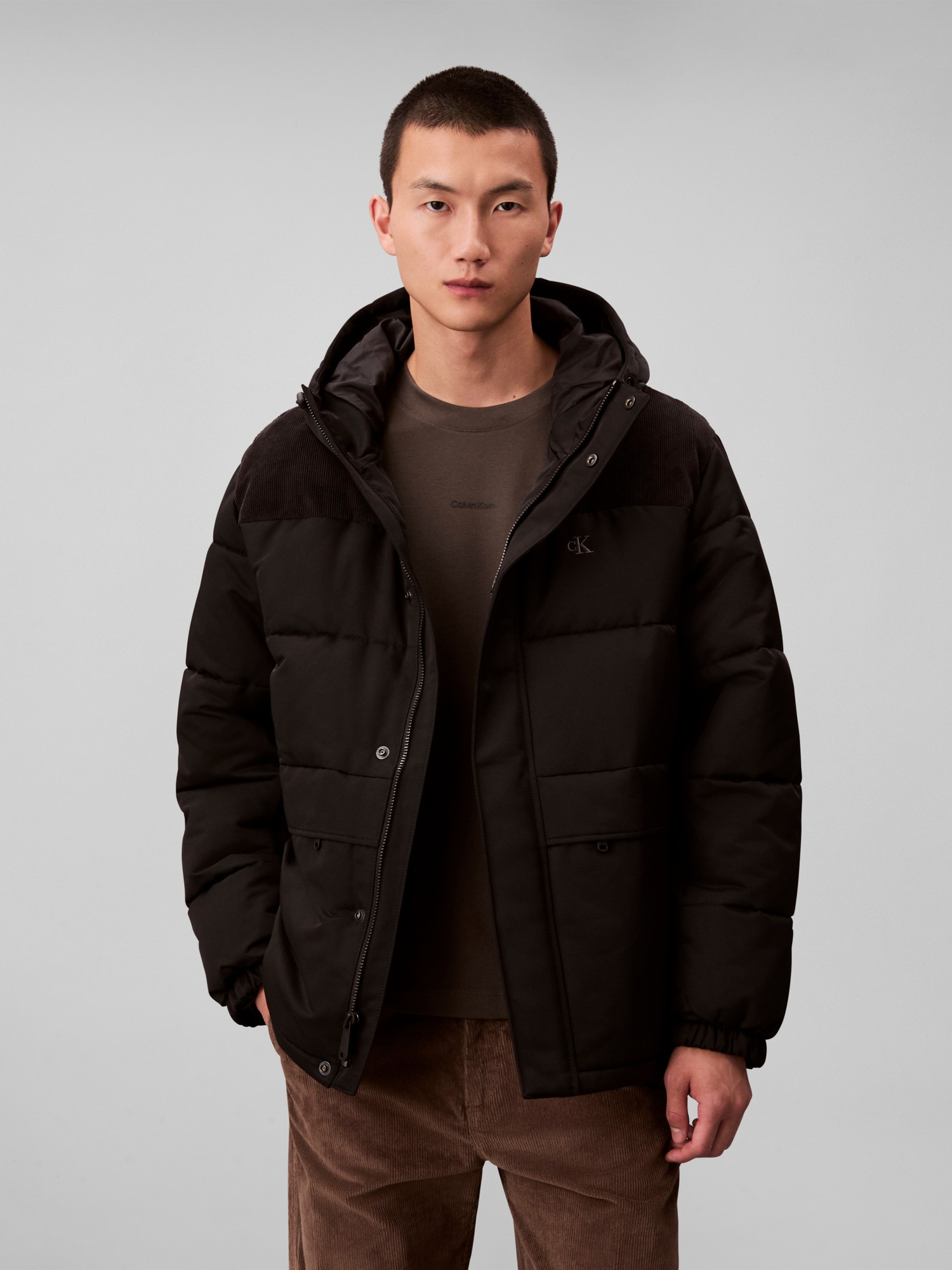 Calvin Klein Jeans Steppjacke mit Kapuze Kapuze, regular fit, wattiert