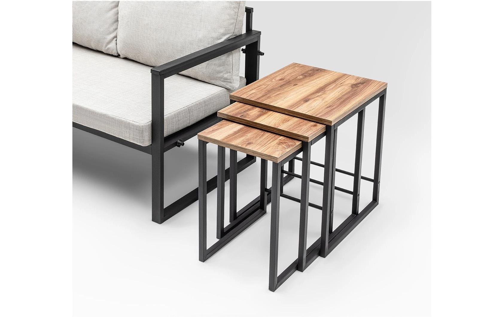 WOODY FASHION Beistelltisch »Ggmbzgn001«, (3 St.)
