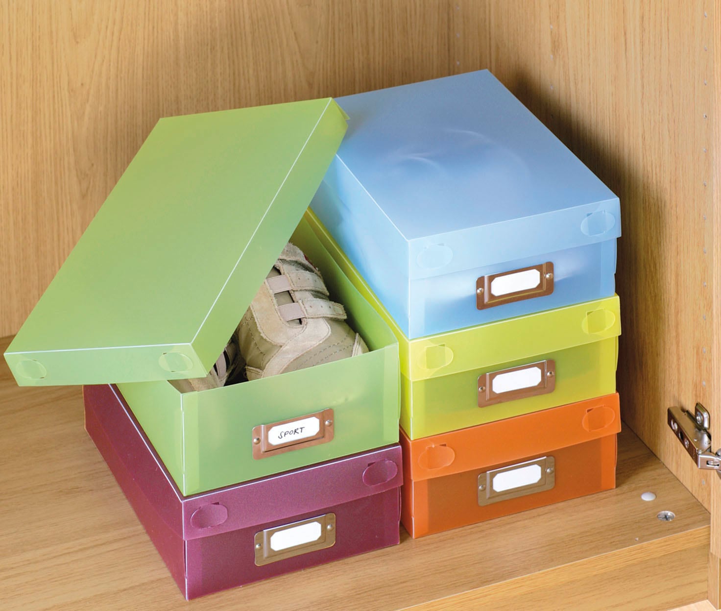 Schuhbox Faltbox Aufbewahrungsbox 2er Set Organizer Regal Box