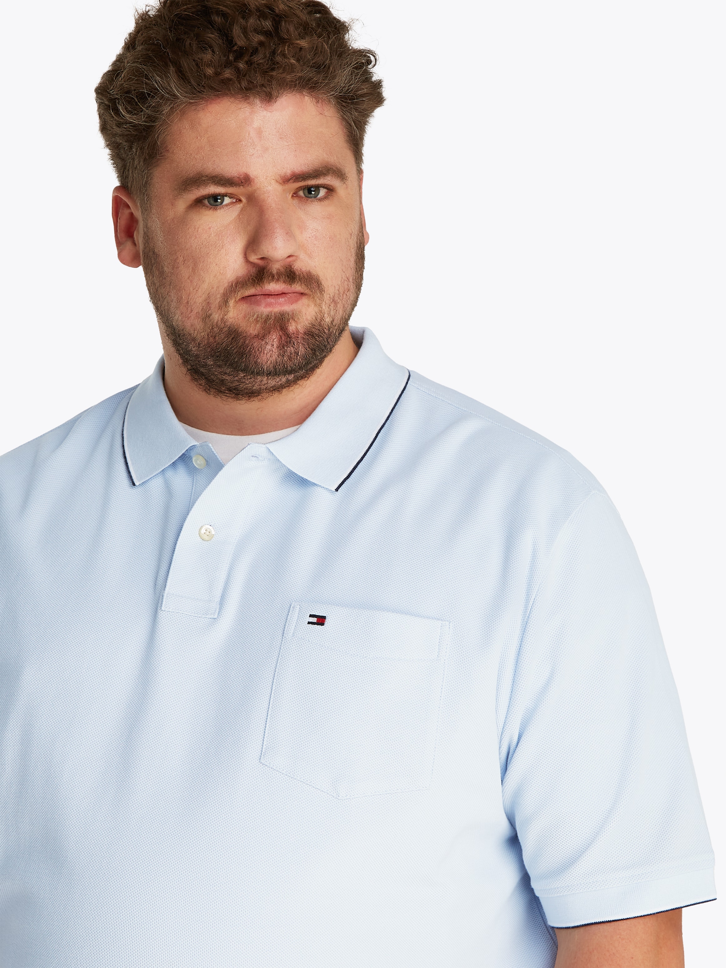 Tommy Hilfiger Big & Tall Poloshirt »BT-POCKET CLASSIC FIT POLO-B«, Grosse Grössen