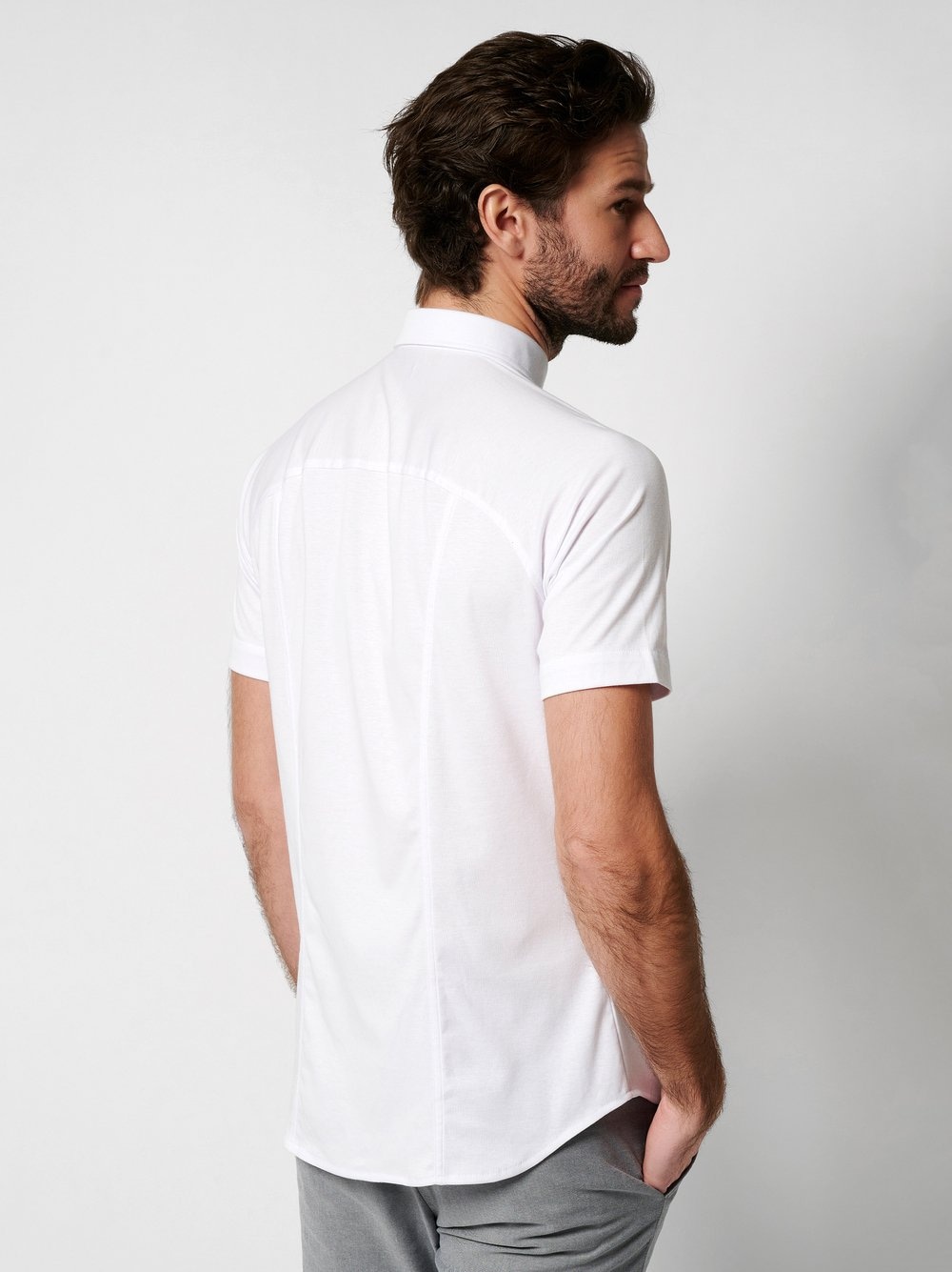 DESOTO Kurzarmhemd »Casual Modern Button Down halbarm«, Flexibler Stretch