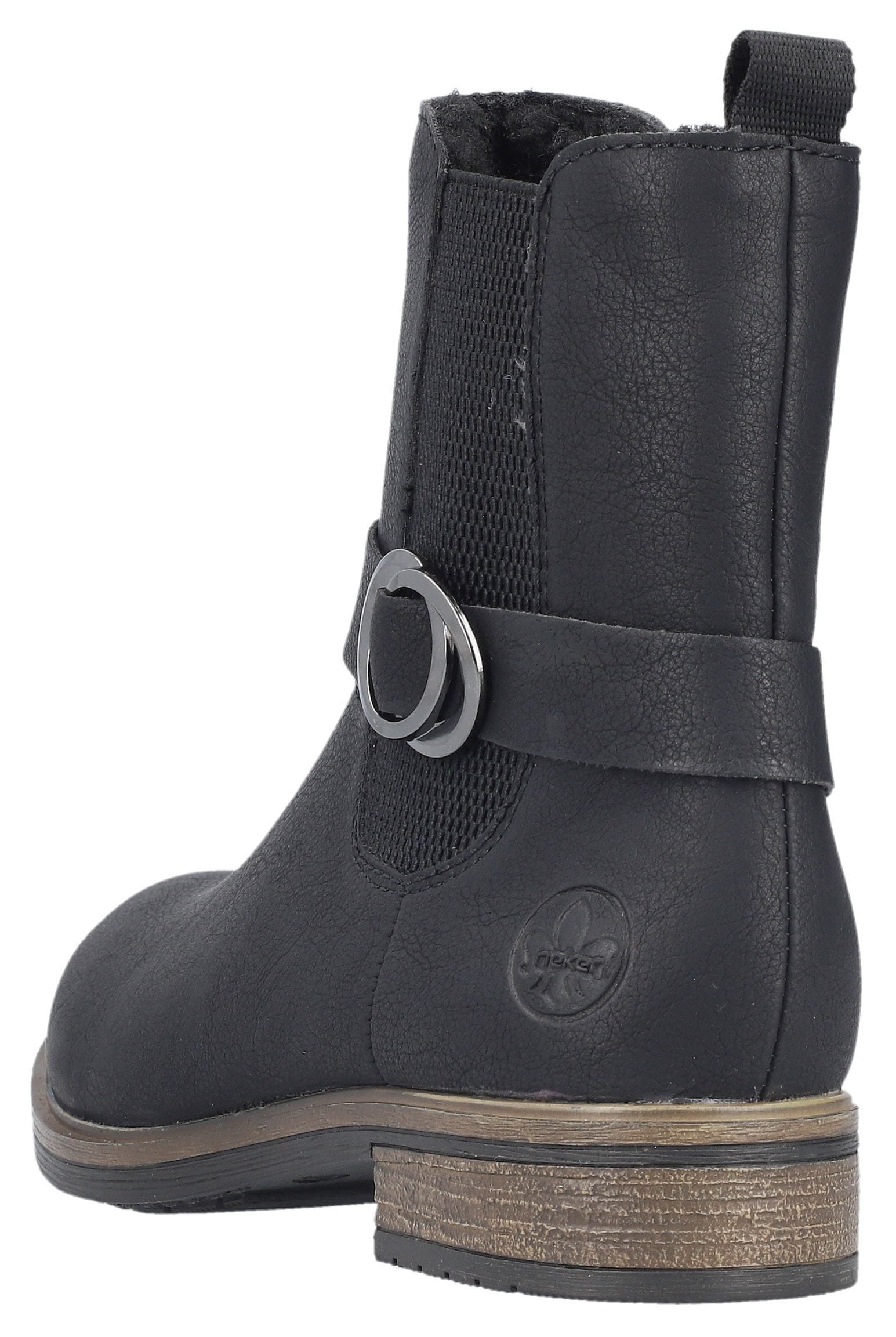 Rieker Winterstiefelette, Chelseaboots, Boots, Blockabsatz, mit Innenreissverschluss