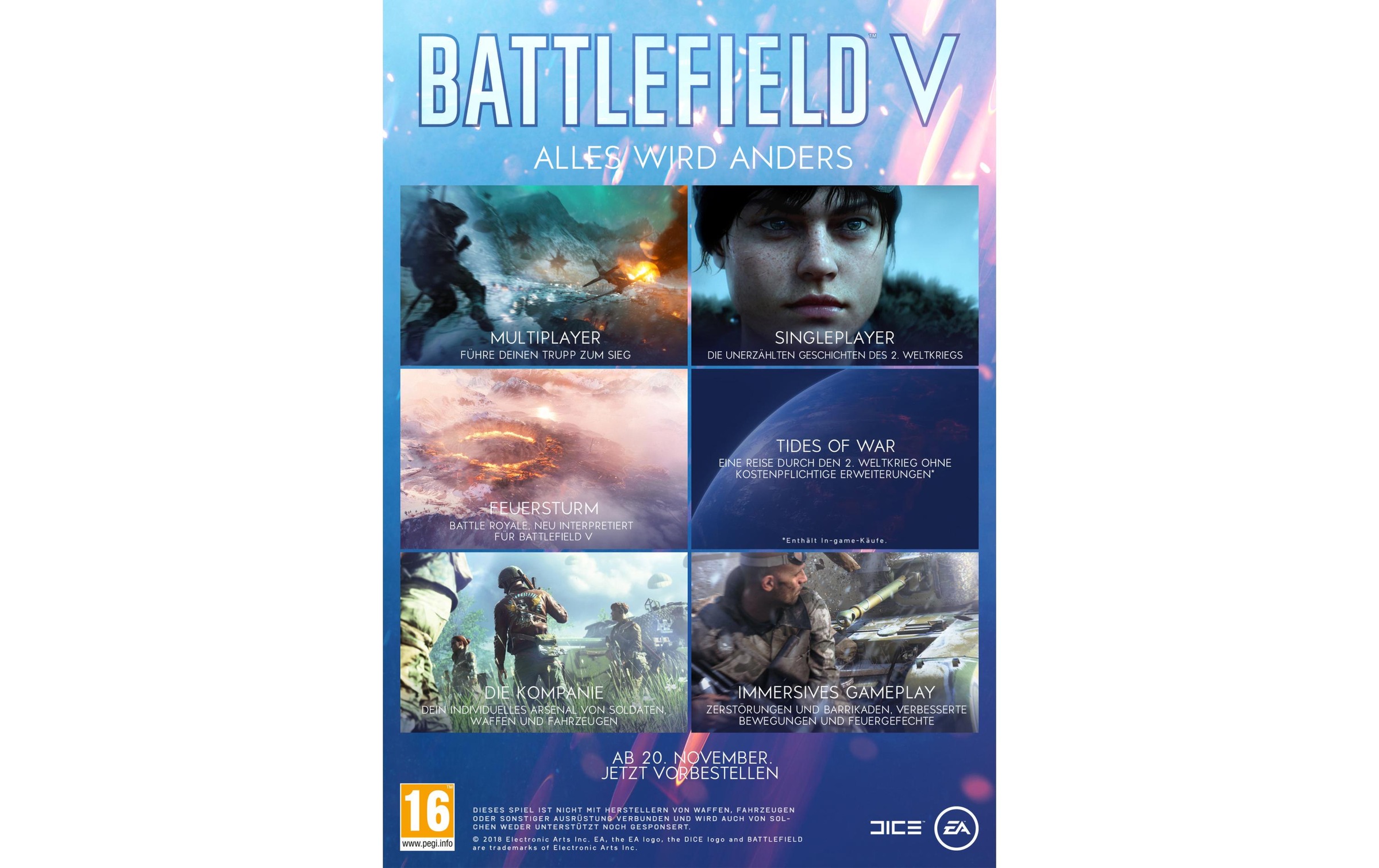 Electronic Arts Spielesoftware »Battlefield 5«, PC, Standard Edition