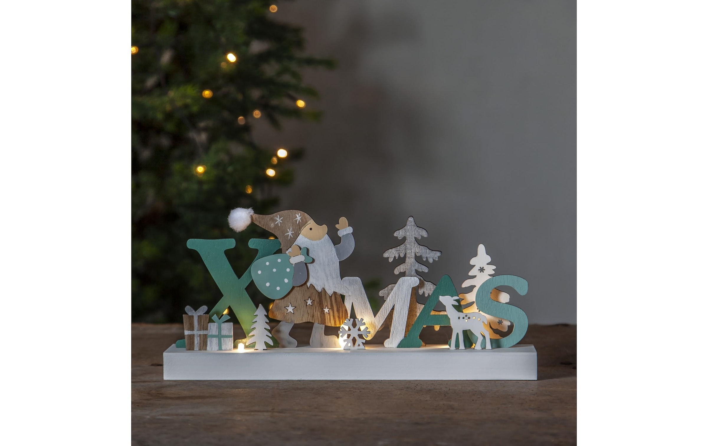 | »Kerzenständer Jelmoli-Versand Weihnachtsfigur STAR Reinbek Holz« Xmas cm, Shop Online 30 TRADING