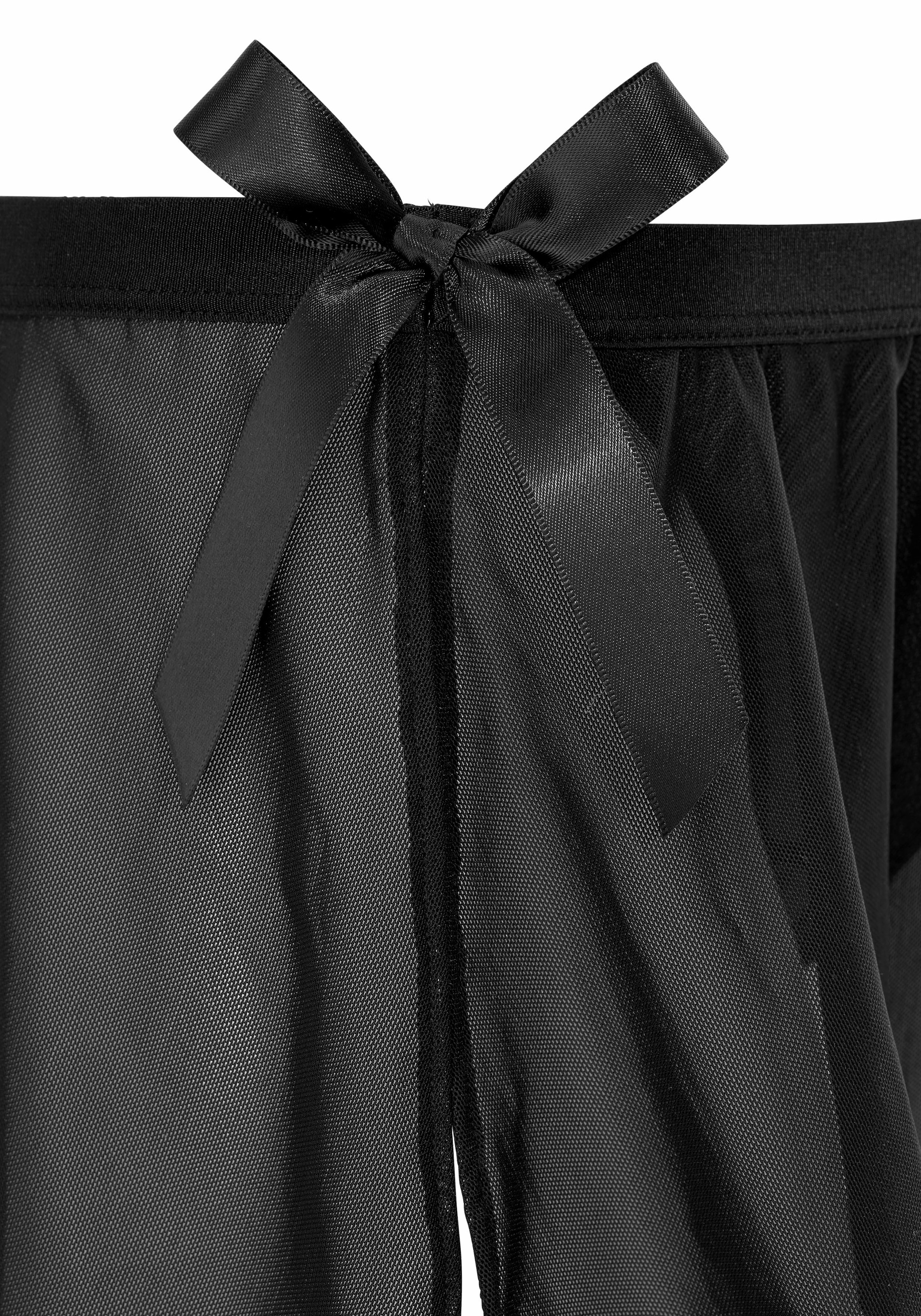 petite fleur goldfarben Stringrock, aus leicht transparentem Netzmaterial