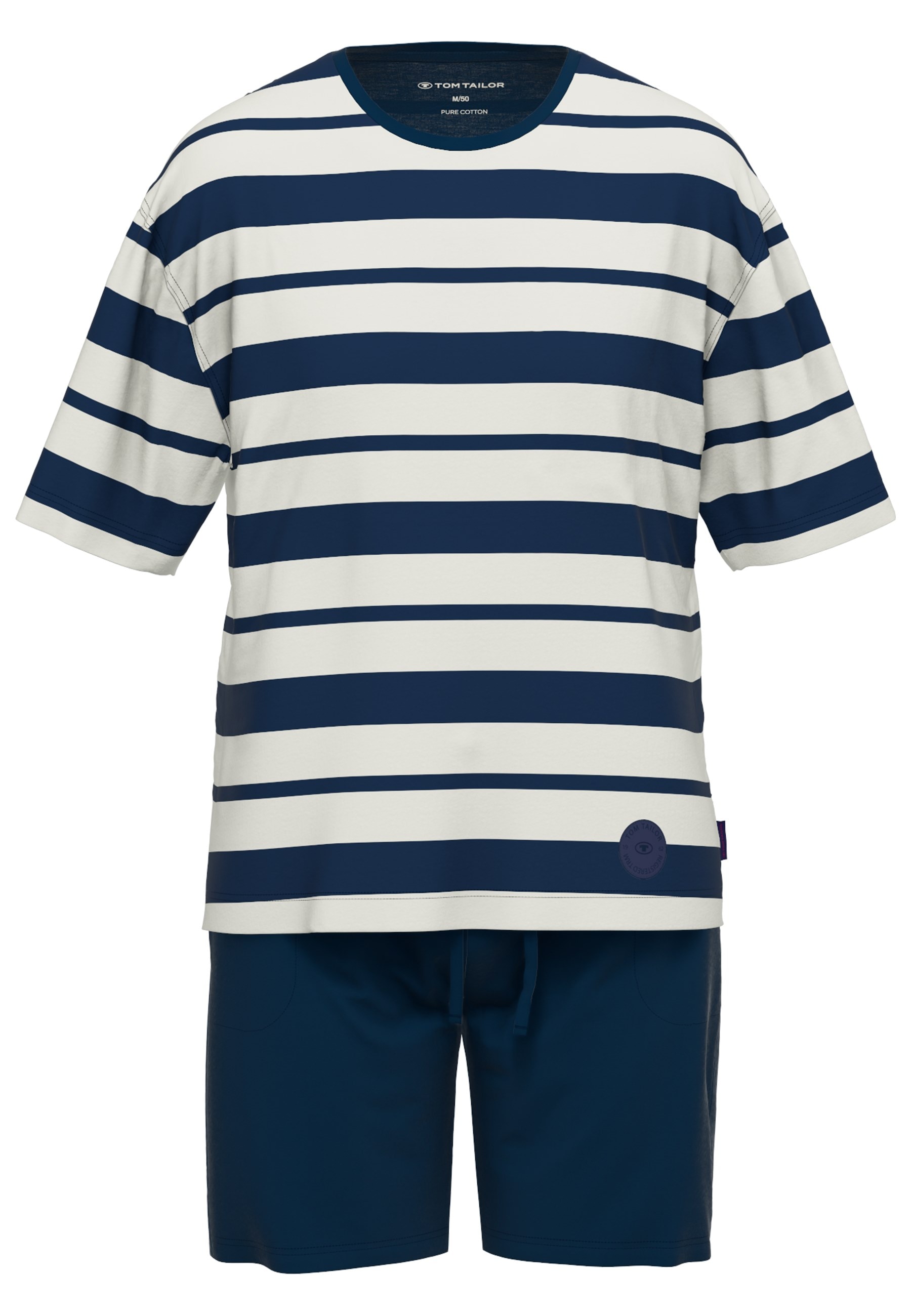 TOM TAILOR Shorty »Kilkenny«, (2 tlg.), Gestreift, Rundhalsausschnitt