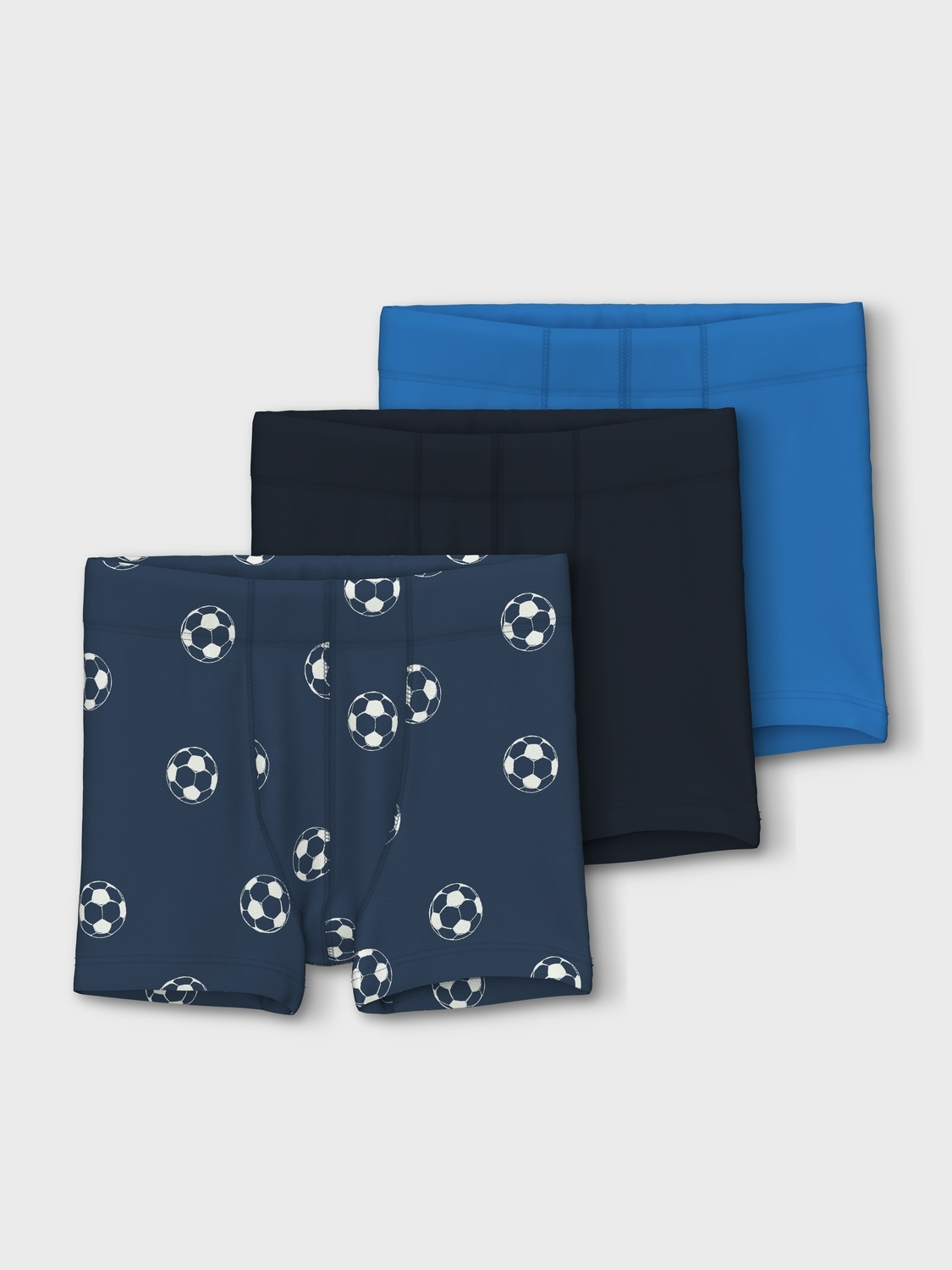 Name It Trunk »NMMTIGHTS 3P DARK DENIM FOOTBALL NOOS« Packung, 3 Stk.