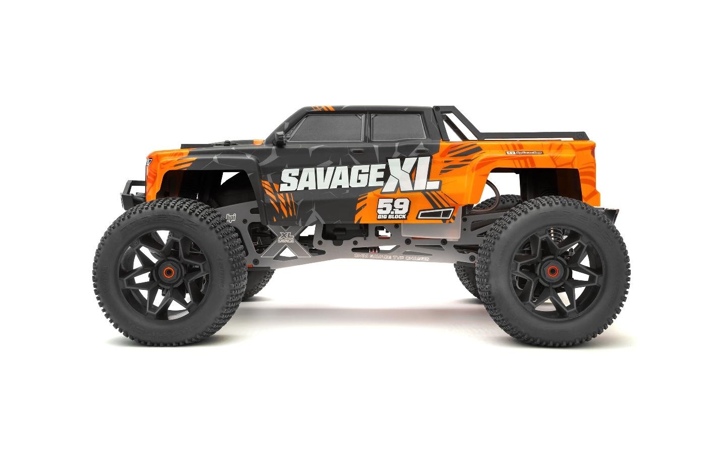 RC-Monstertruck »HPI Savage XL 45540 GTXL-6 Big Block Nitro ARTR,«, Lackiert