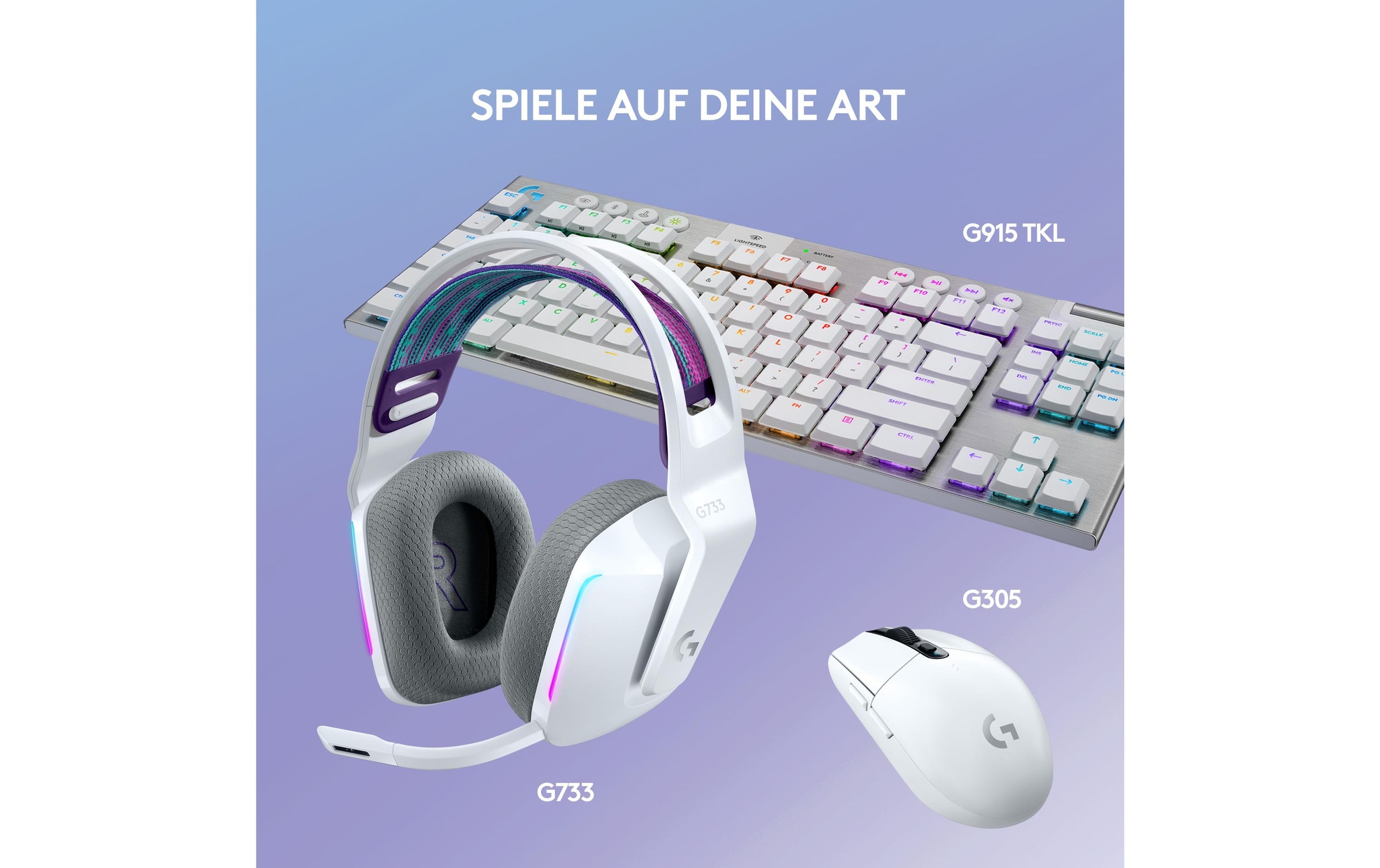 Logitech Gaming-Headset »G733 Lightspeed Gaming white«