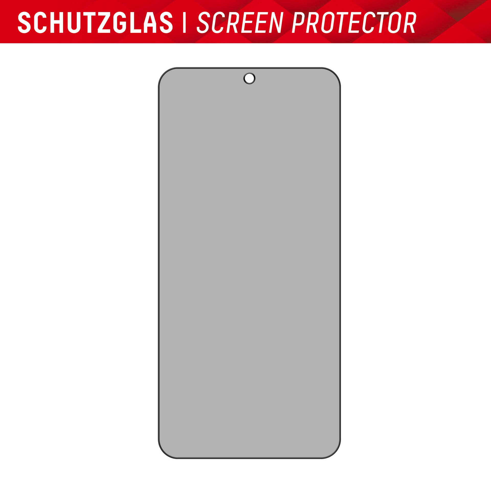 Displex Displayschutzglas »Privacy Glass«, für Samsung Galaxy S24, Blickschutz Displayschutzfolie Displayschutz kratzer-resistent 10H