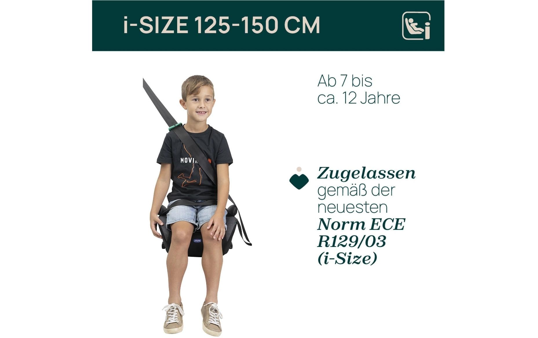 Chicco Kindersitzerhöhung »Quasar Fix i-Size Stone«