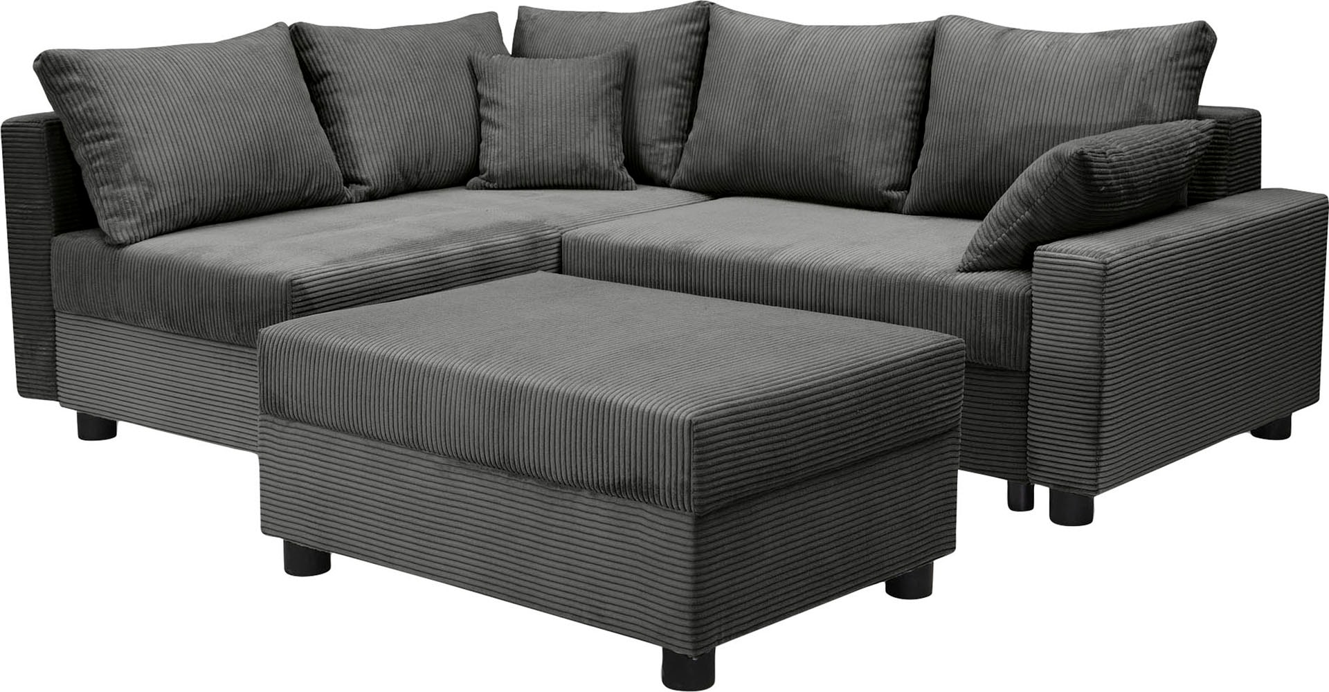 COLLECTION AB Ecksofa »30 Jahre Jubiläums-Modell Parma L-Form«, mit Schlaffunktion und Bettkasten, inklusive Kissen, Bonellfederkern