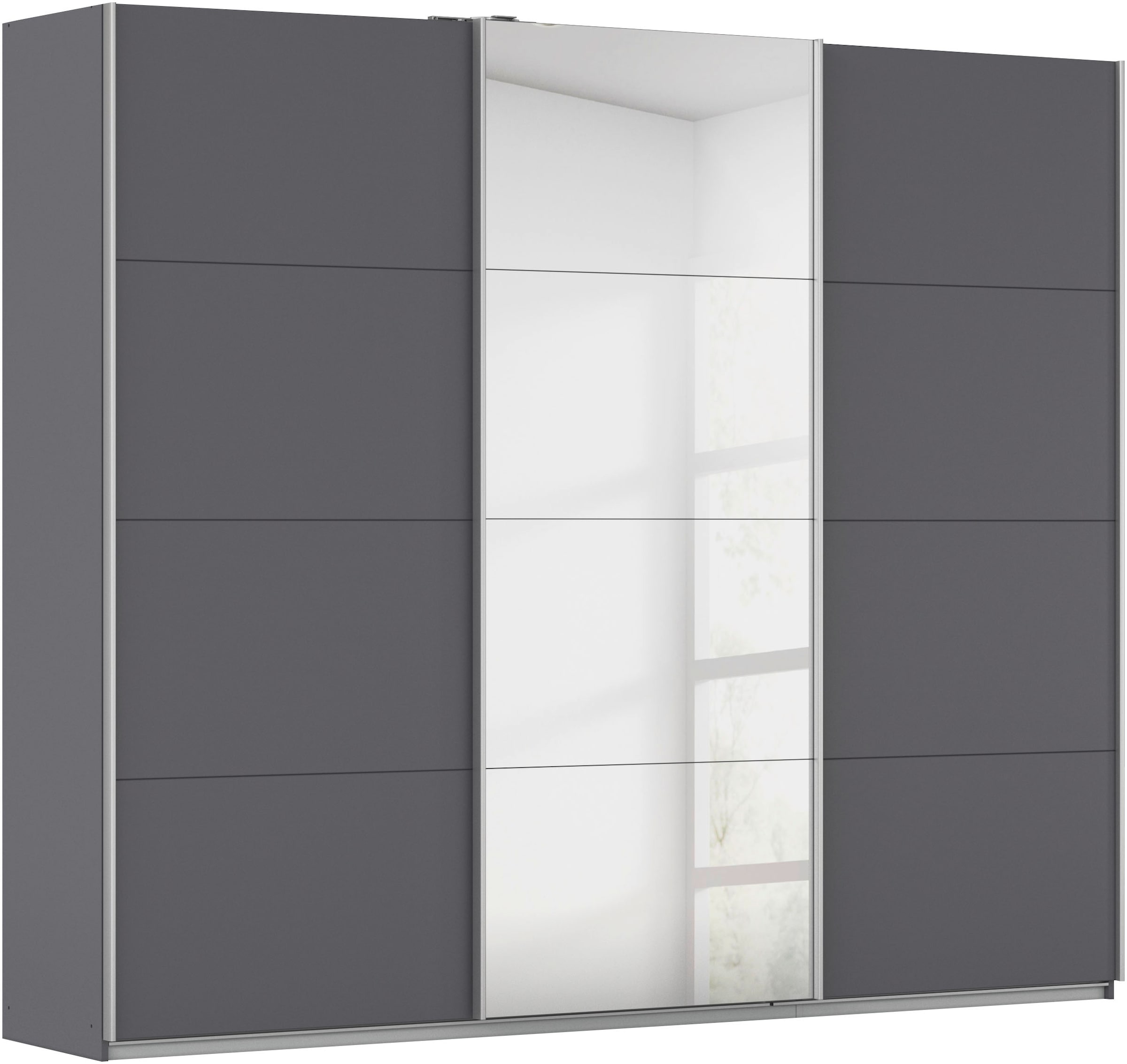 rauch Schwebetürenschrank »Kleiderschrank Schrank Garderobe KULMBACH«, in 2 Höhen erhältlich, mit Metallgriffleisten MADE IN GERMANY