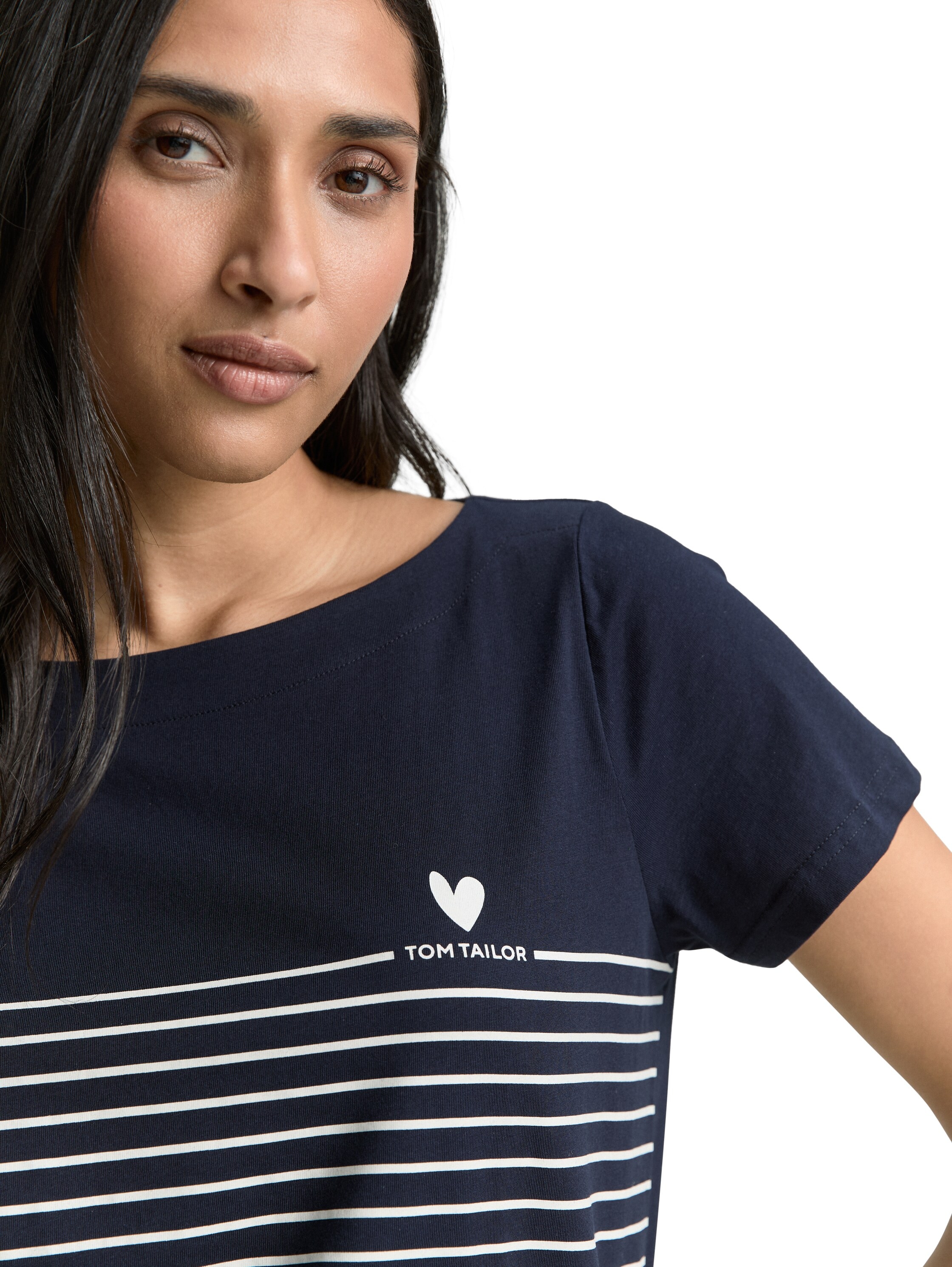 TOM TAILOR Print-Shirt, (2 tlg.), mit Streifen- und Logoprint