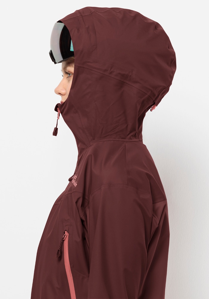 Jack Wolfskin Skijacke »ALPSPITZE PRO 3L JKT W«, mit Kapuze