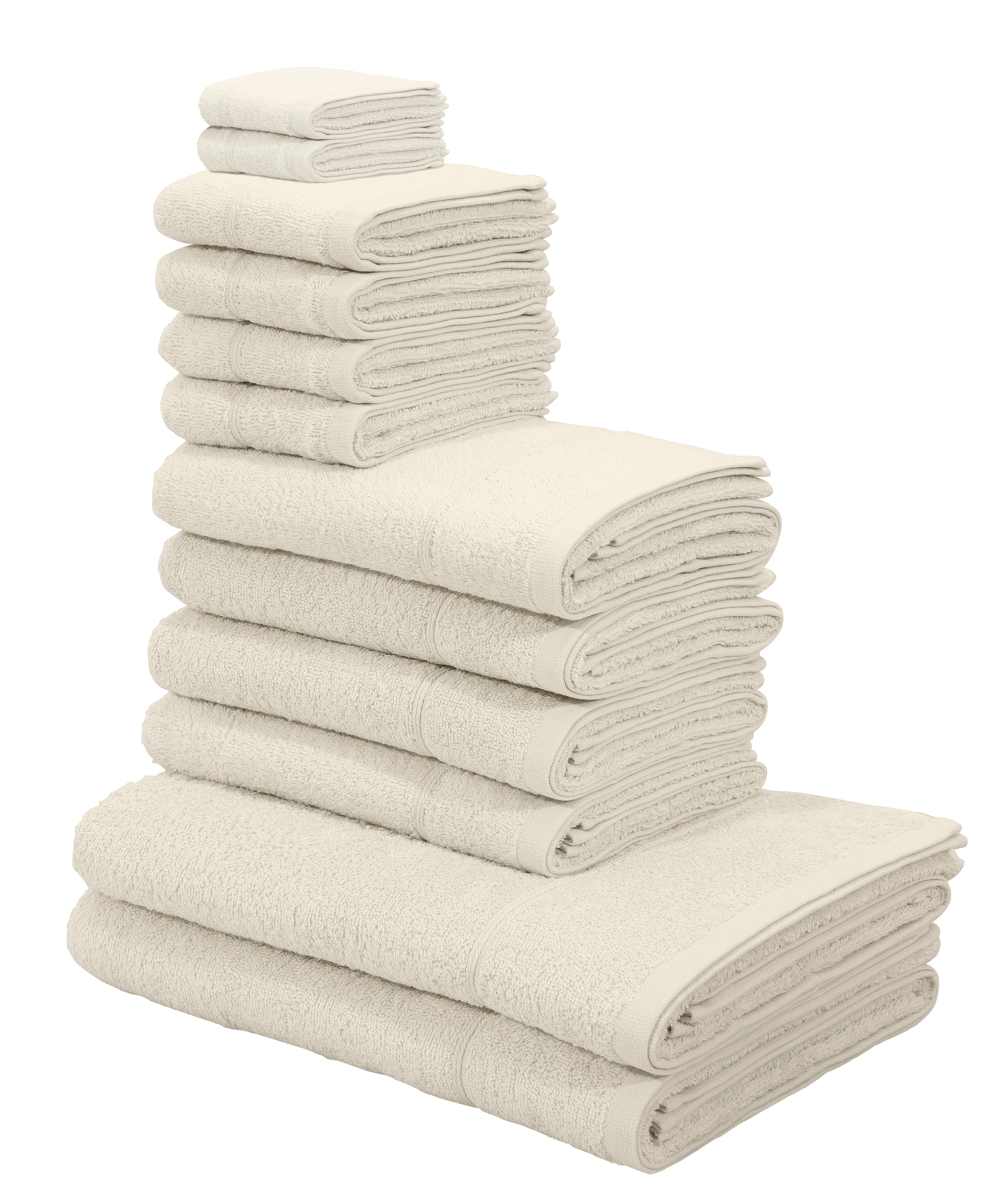 my home Handtuch Set »Sanremo«, Set, 12 tlg., Frottier, Handtücher mit  Bordüre, einfarbiges Handtuch-Set aus 100% Baumwolle online bestellen |  Jelmoli-Versand | Handtuch-Sets