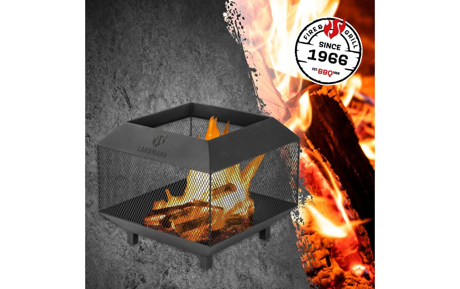 LANDMANN Feuerkorb "44 x 44 cm, Heizstrahler"