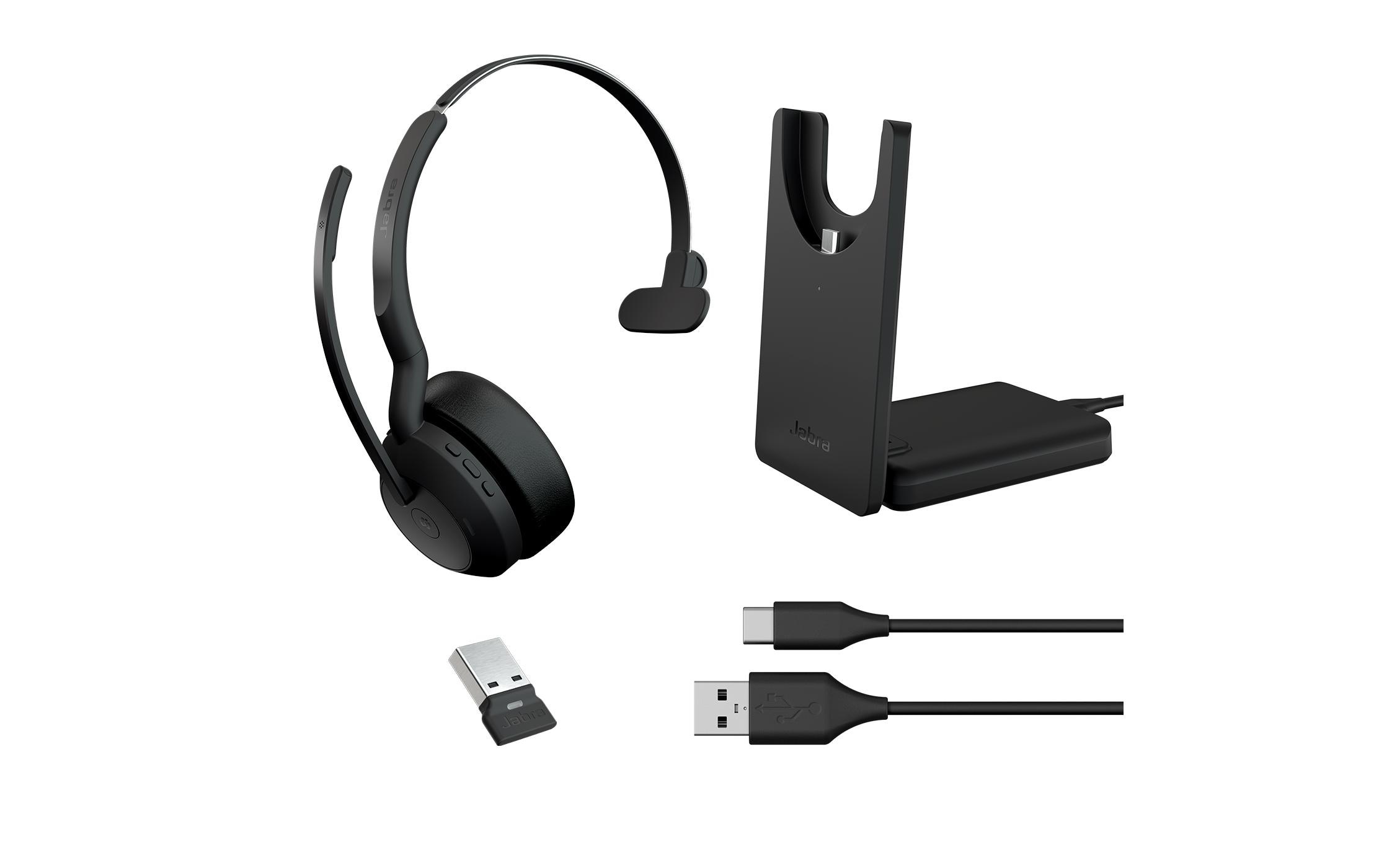 Jabra Headset »Evolve2 55 Mono«, Active Noise Cancelling (ANC)
