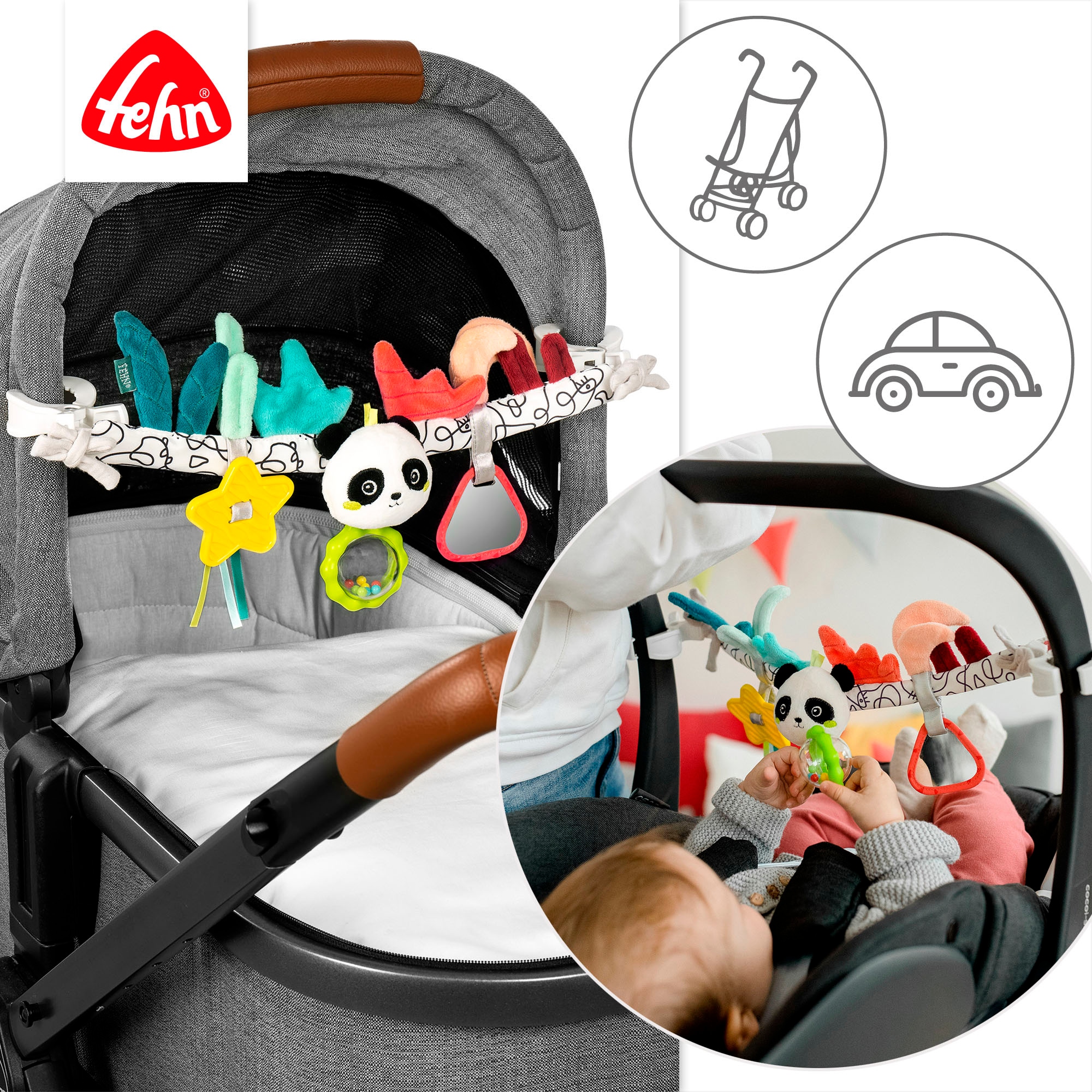 Fehn Kinderwagenkette »DoBabyDoo, Panda«