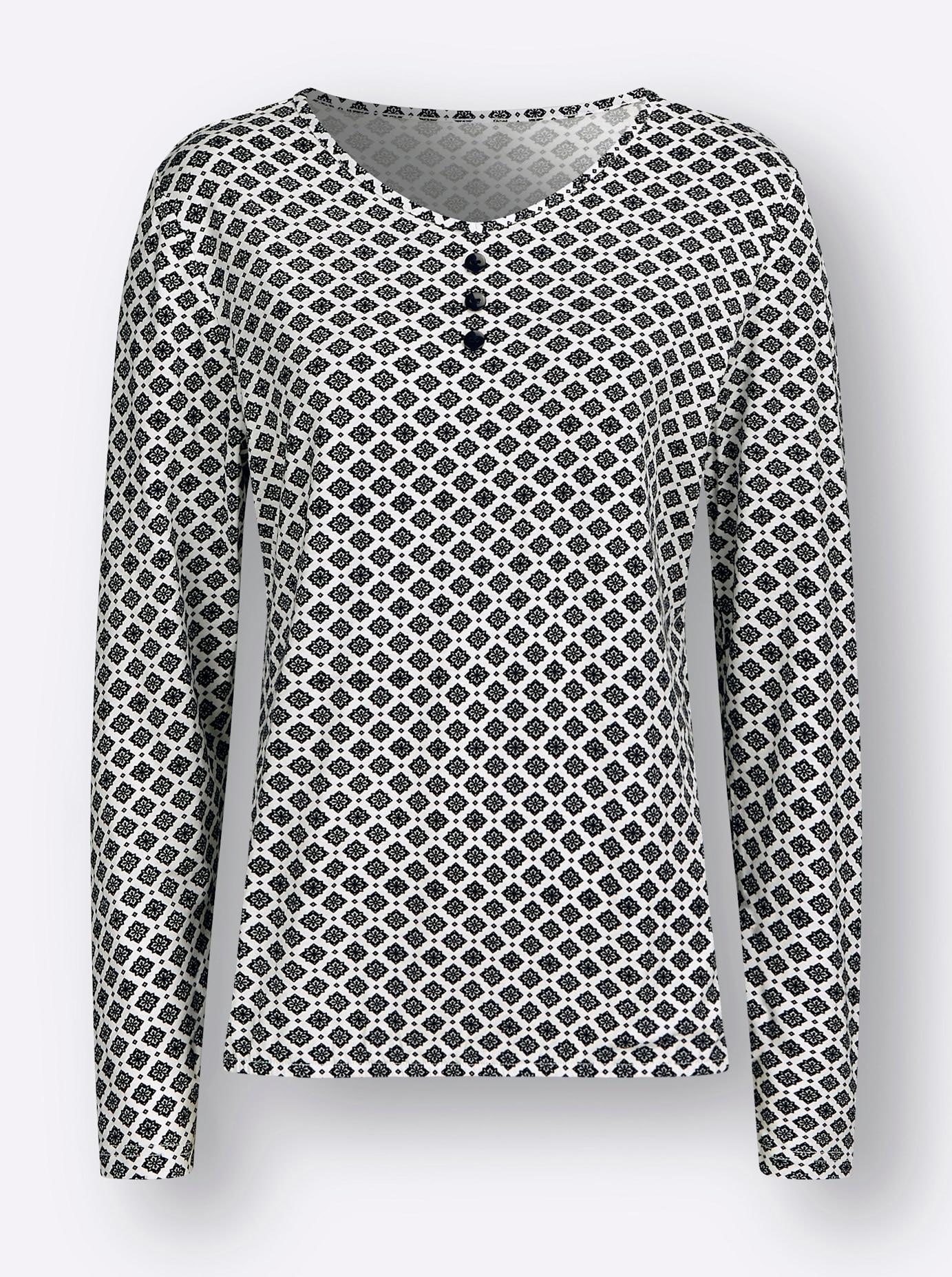 Inspirationen V-Shirt »Druck-Shirt«, (1 tlg.)