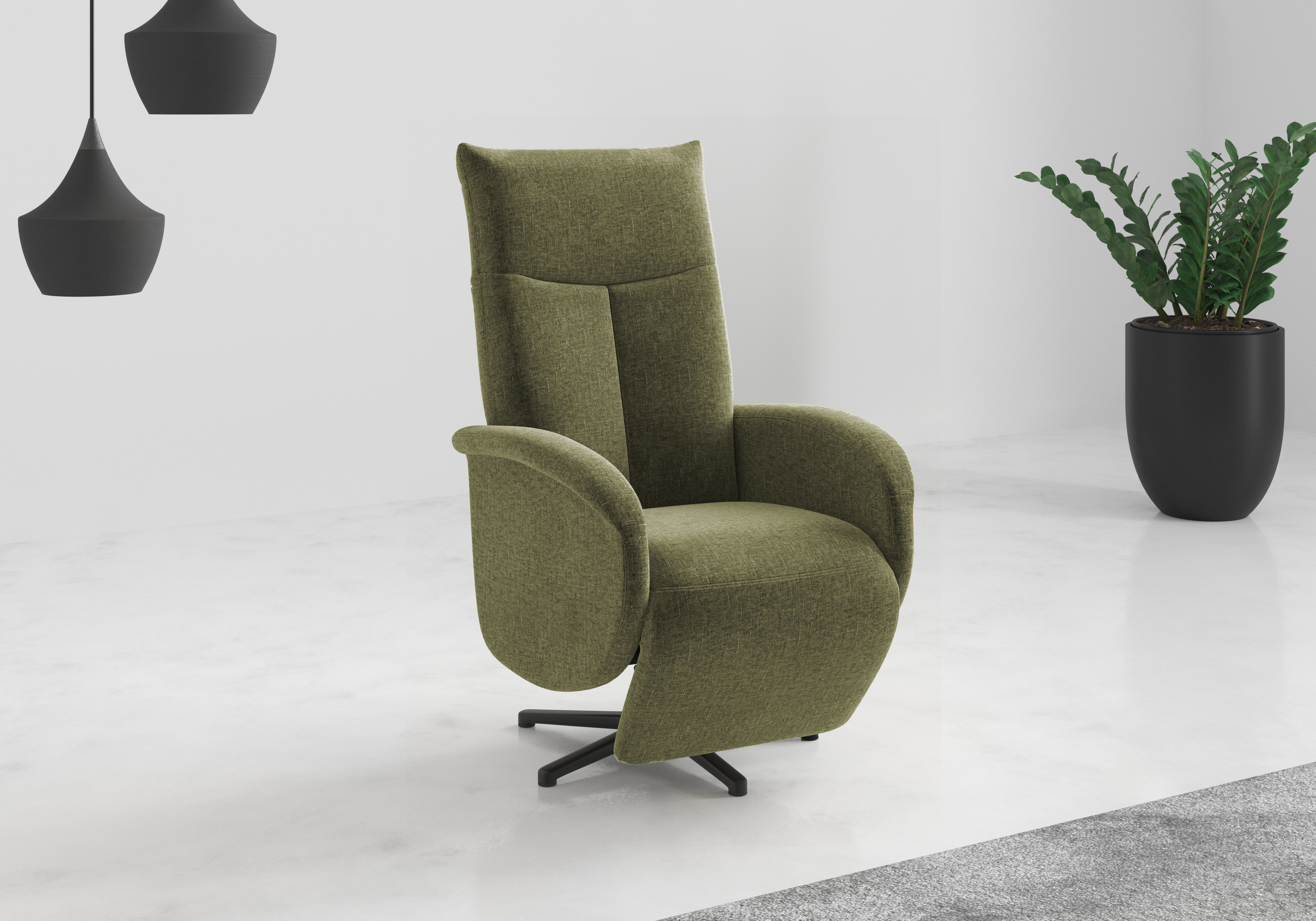 sit&more TV-Sessel "Juma, inkl. Drehfunktion & Kopfteilverstellung" Höhe Armlehne 66 cm, wahlweise mit Aufstehhilfe, 2 Motoren und Akku