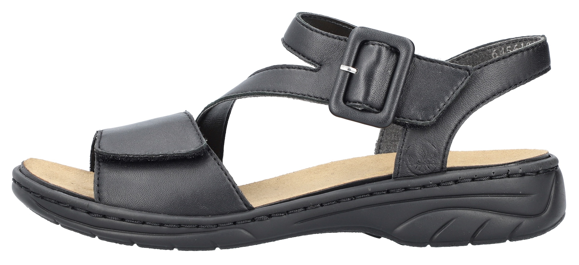 Rieker Sandale, Sommerschuh, Sandalette, Klettschuh, mit Klettverschluss