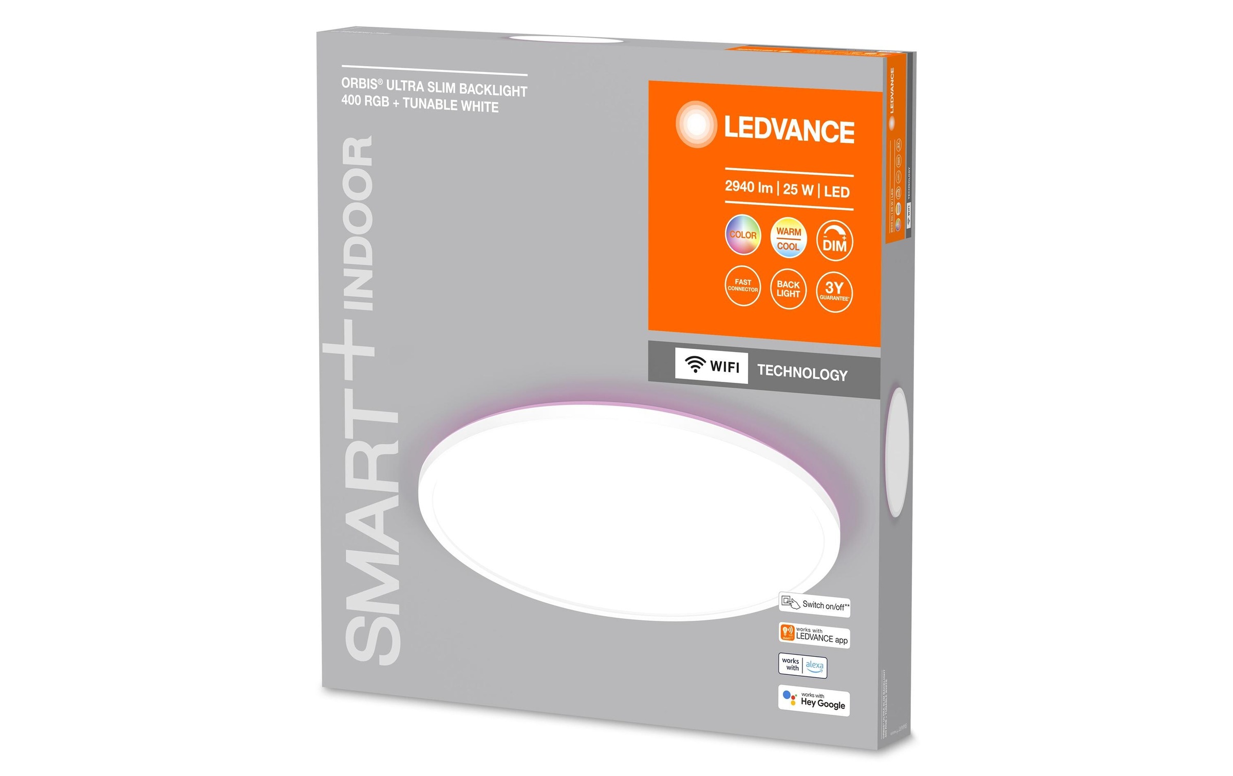 LED Deckenleuchte »Smart+ Orbit Ultra Slim, Ø 40 cm, Weiss«, 2 flammig