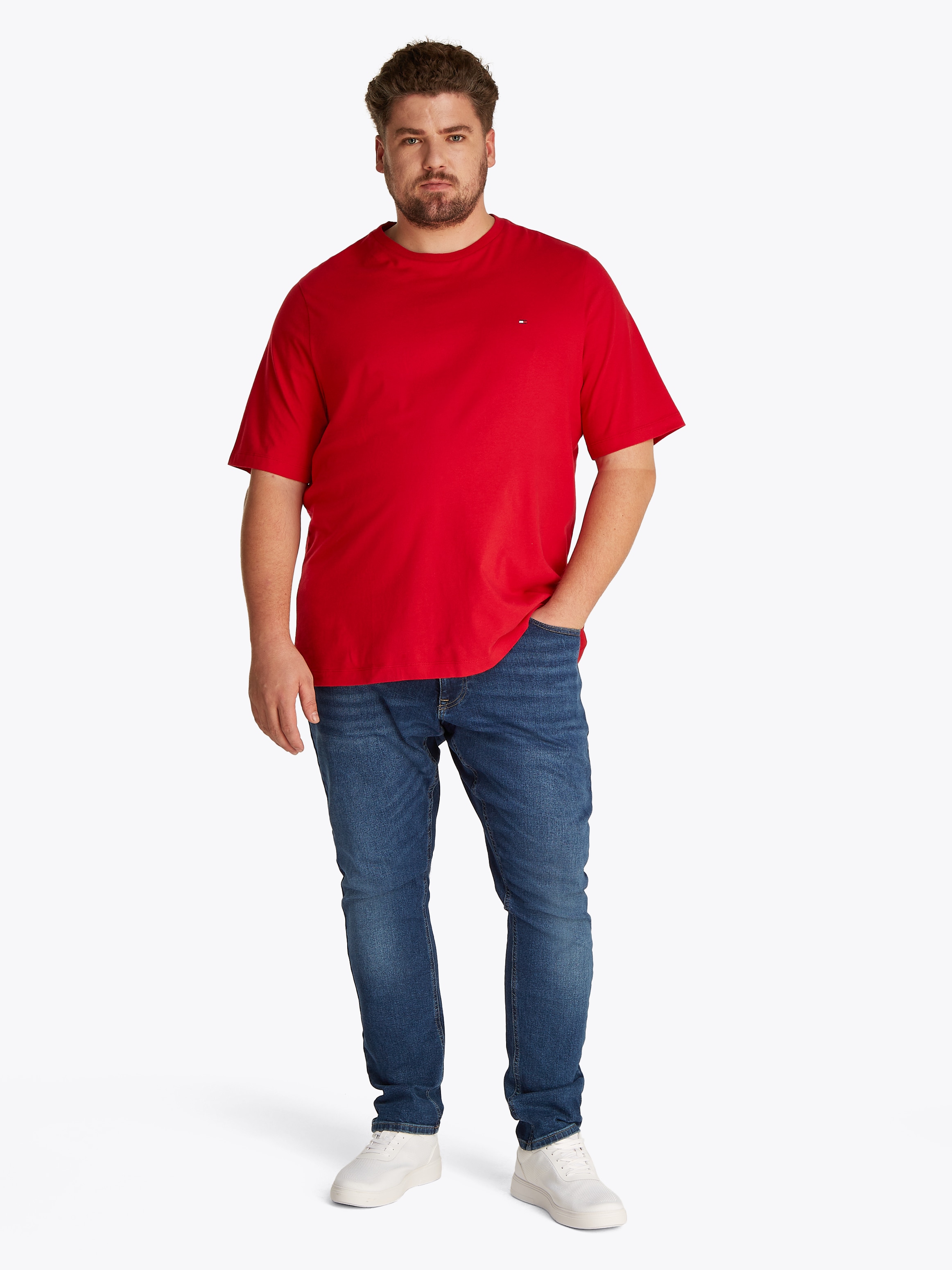 Tommy Hilfiger Big & Tall T-Shirt »BT-ESSENTIAL REG FIT SOLID TEE-B«, Grosse Grössen