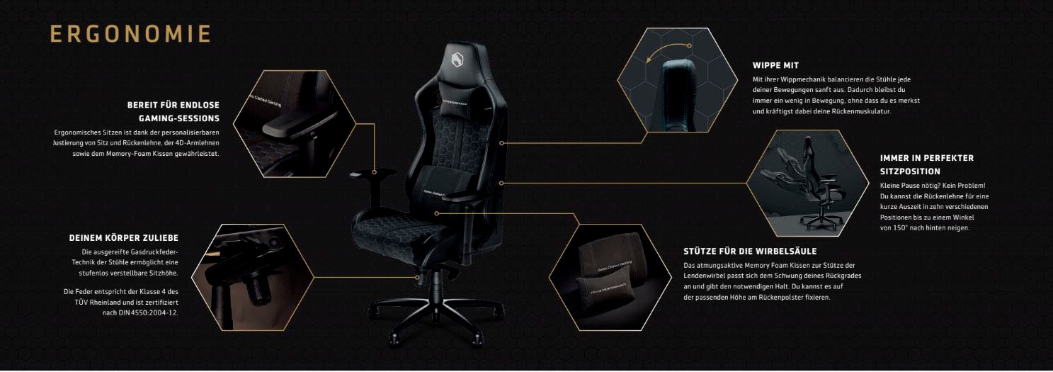 Joule Performance Gaming-Stuhl »RAID Alcantara«