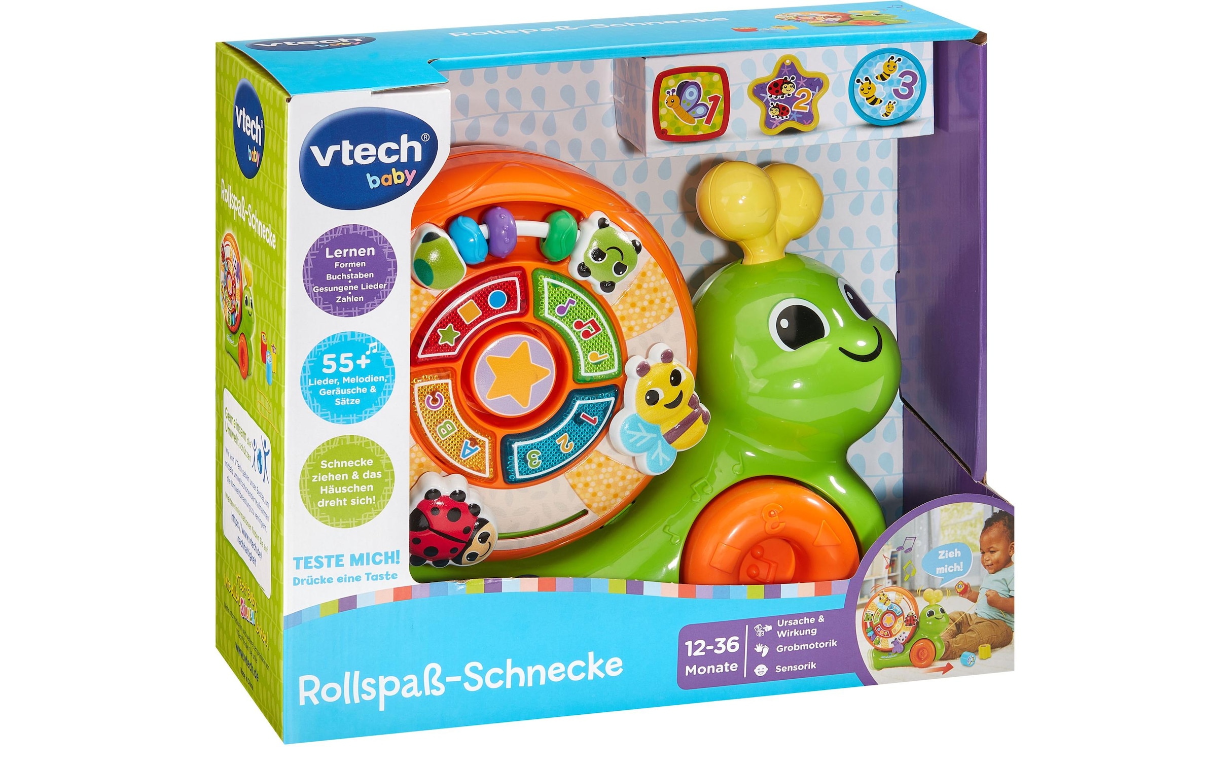 Vtech® Lernspielzeug »Rollspass-Schnecke -DE-«