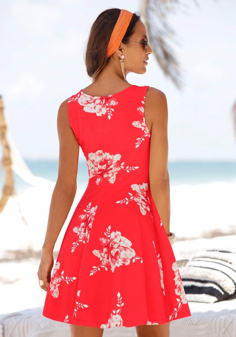 Beachtime Strandkleid, mit Blumenprint Schweiz bei kaufen Jelmoli-Versand online