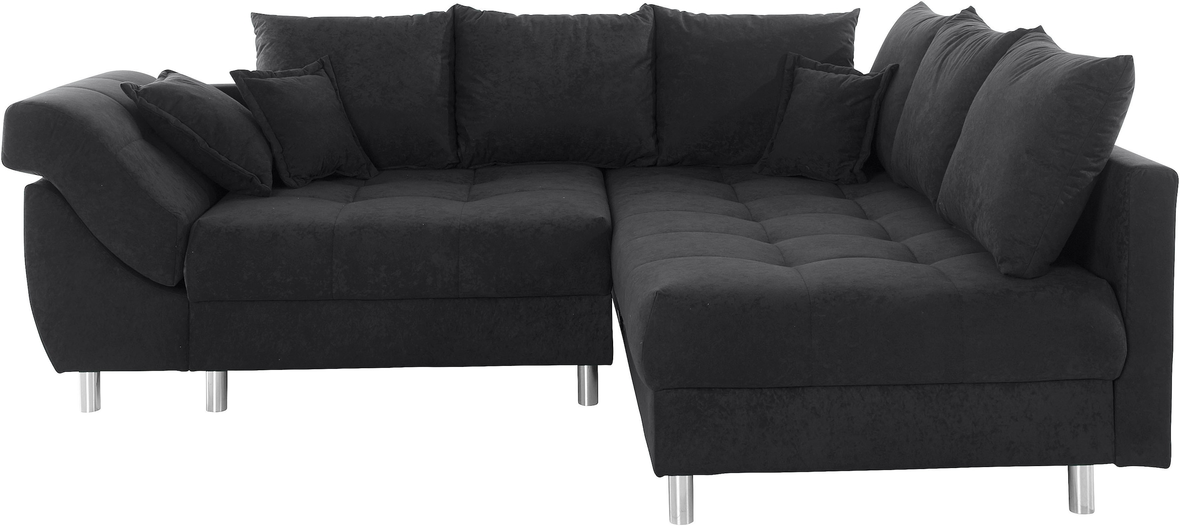 COLLECTION AB Ecksofa Joseli,  mit Zier- und Rückenkissen, komfortable Schanzen-Armlehne